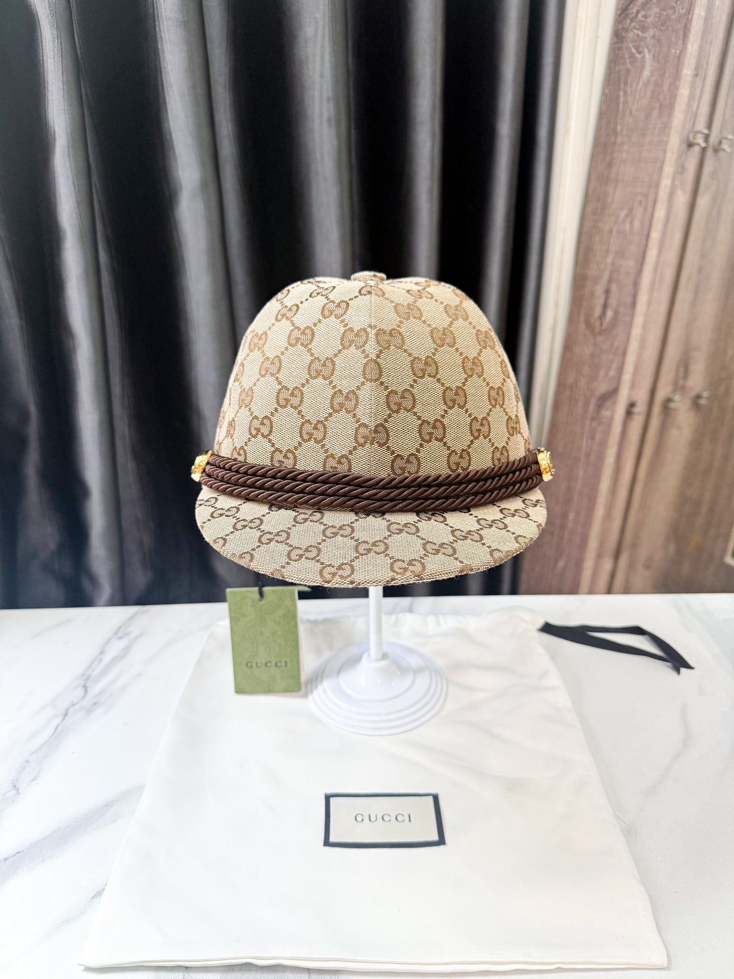 Mũ Lưỡi Trai Gucci Nơ Size L New