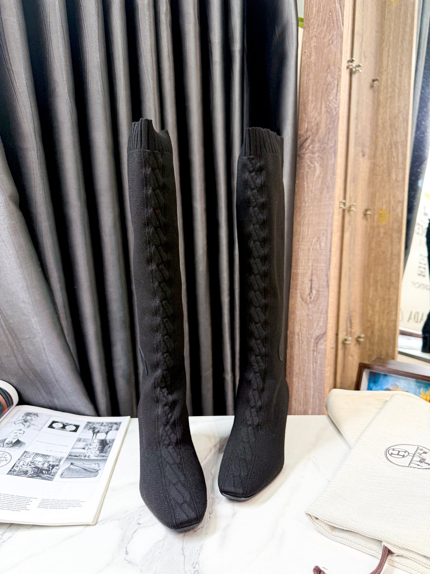 Boot Hermes Cao Cổ Size 36 6/11