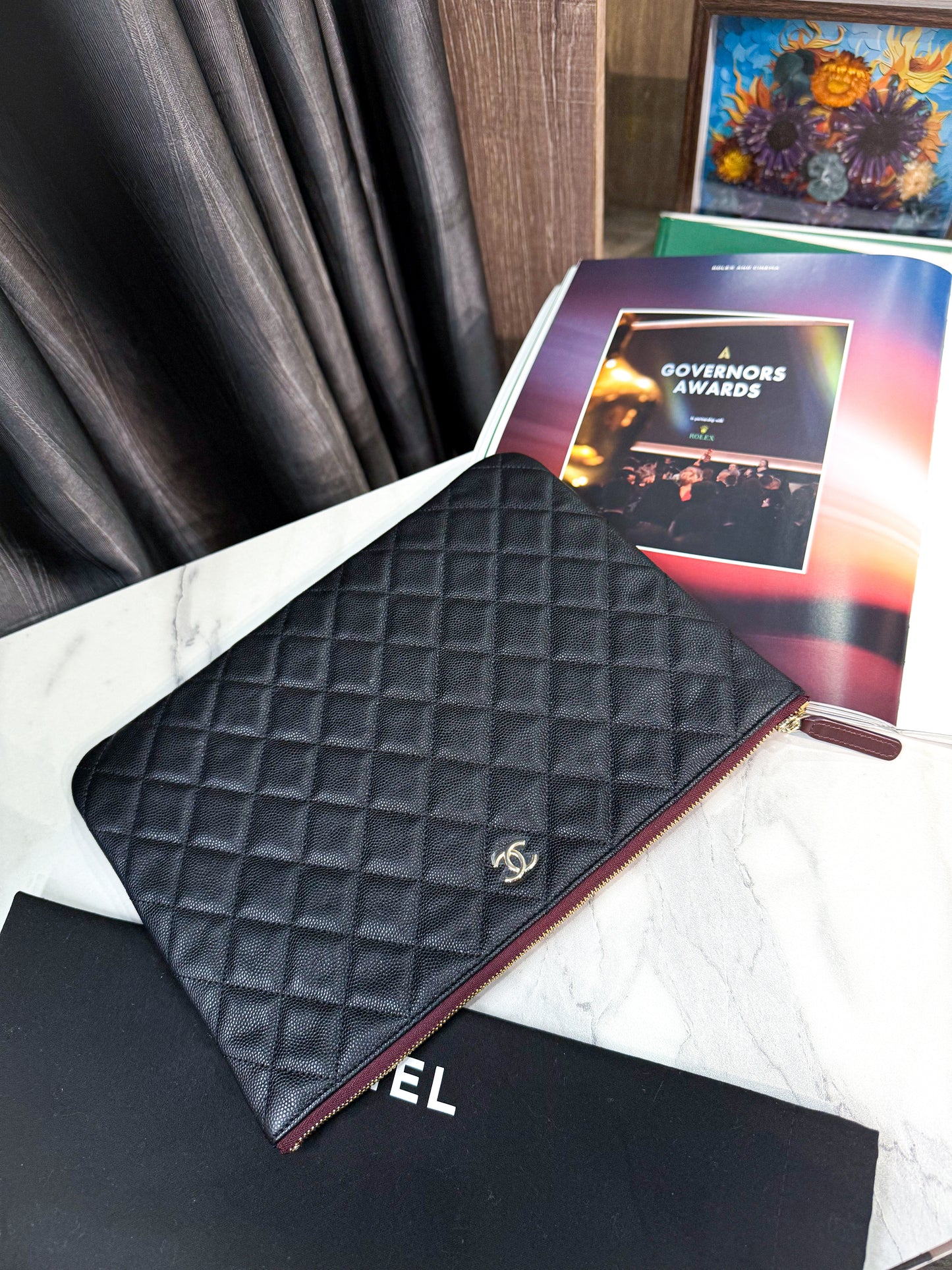 A A Clutch Chanel Caviar