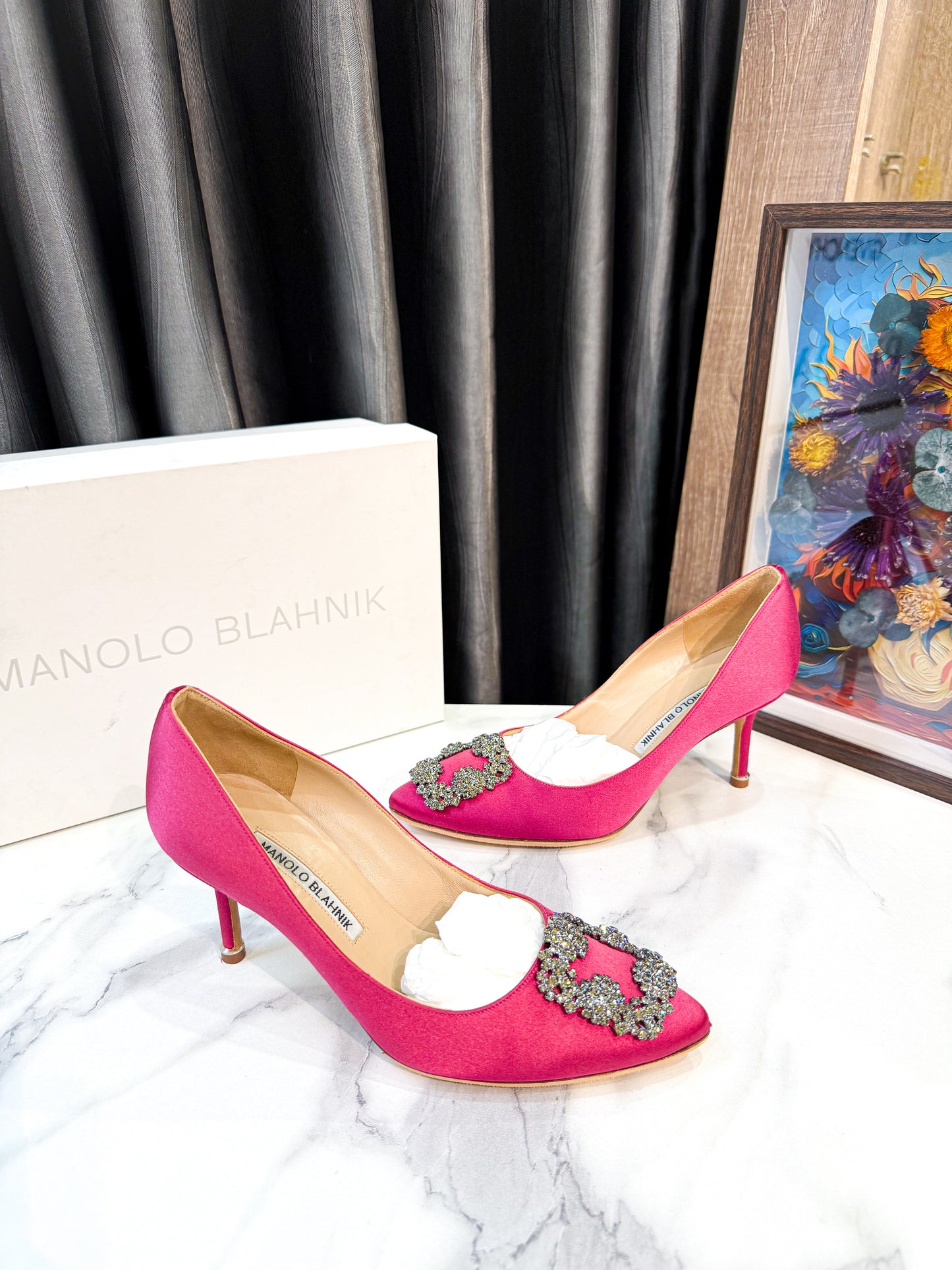 Giày Manolo Hồng Used Size 36