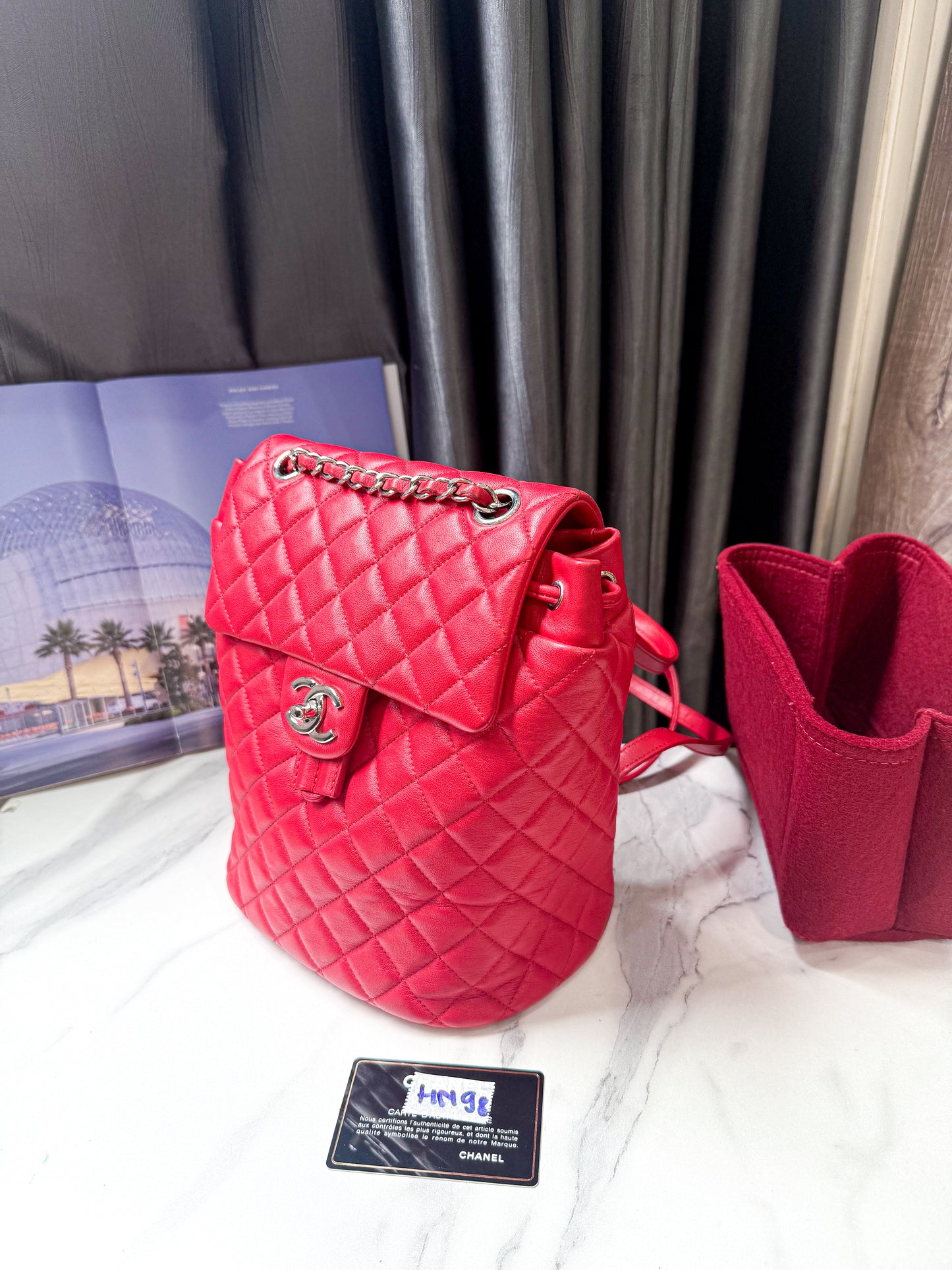 A A Balo Chanel Đỏ HN98