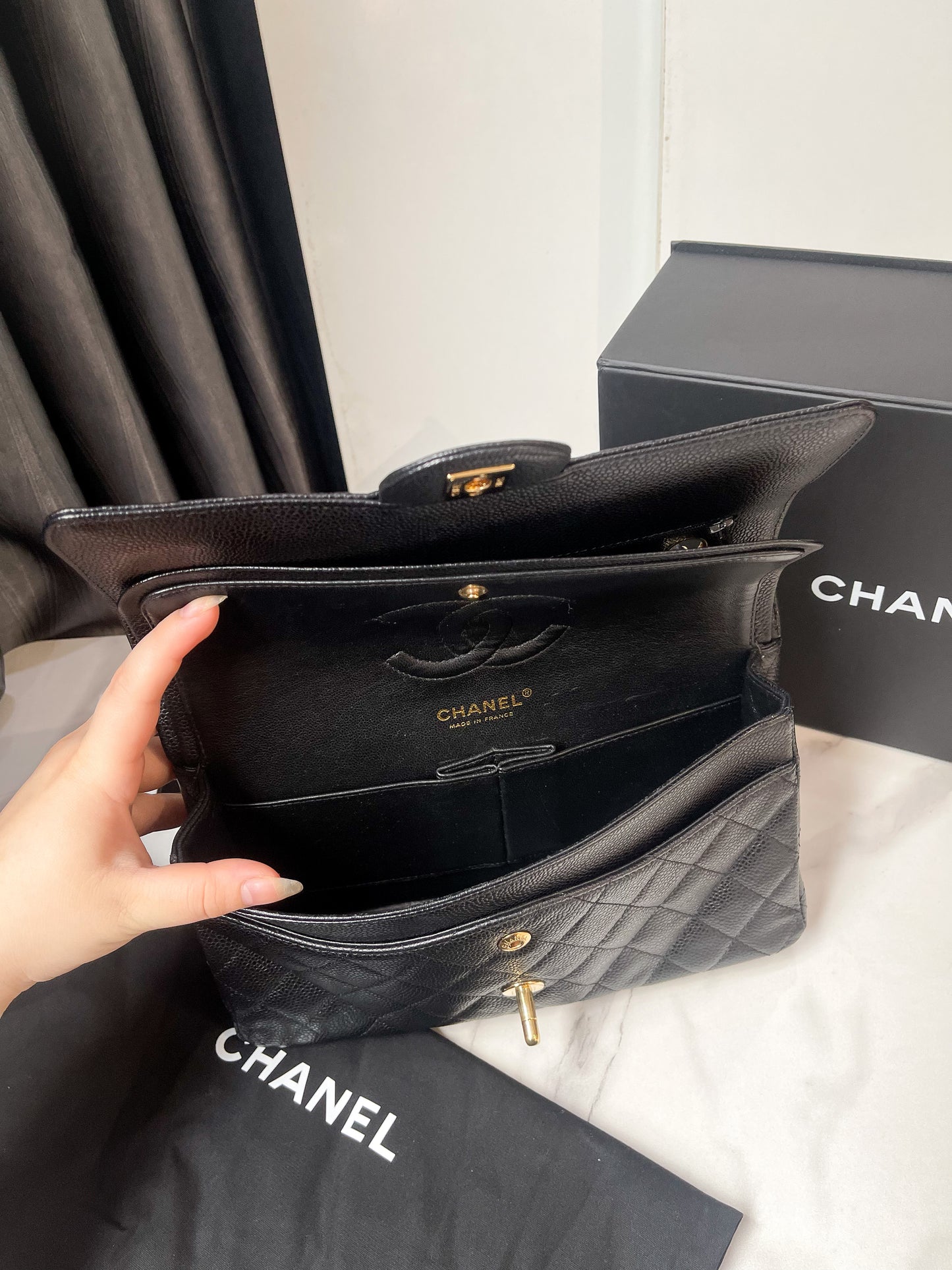 Chanel Classic M Caviar