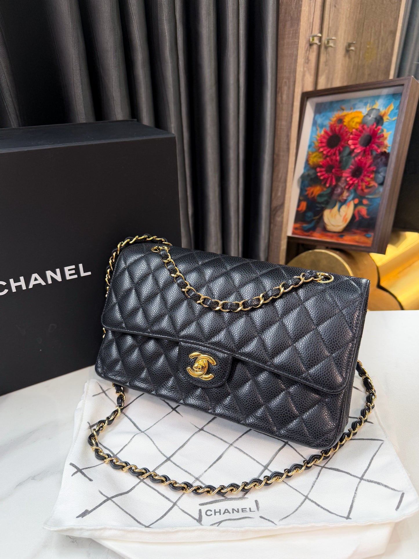 Chanel Classic M Caviar