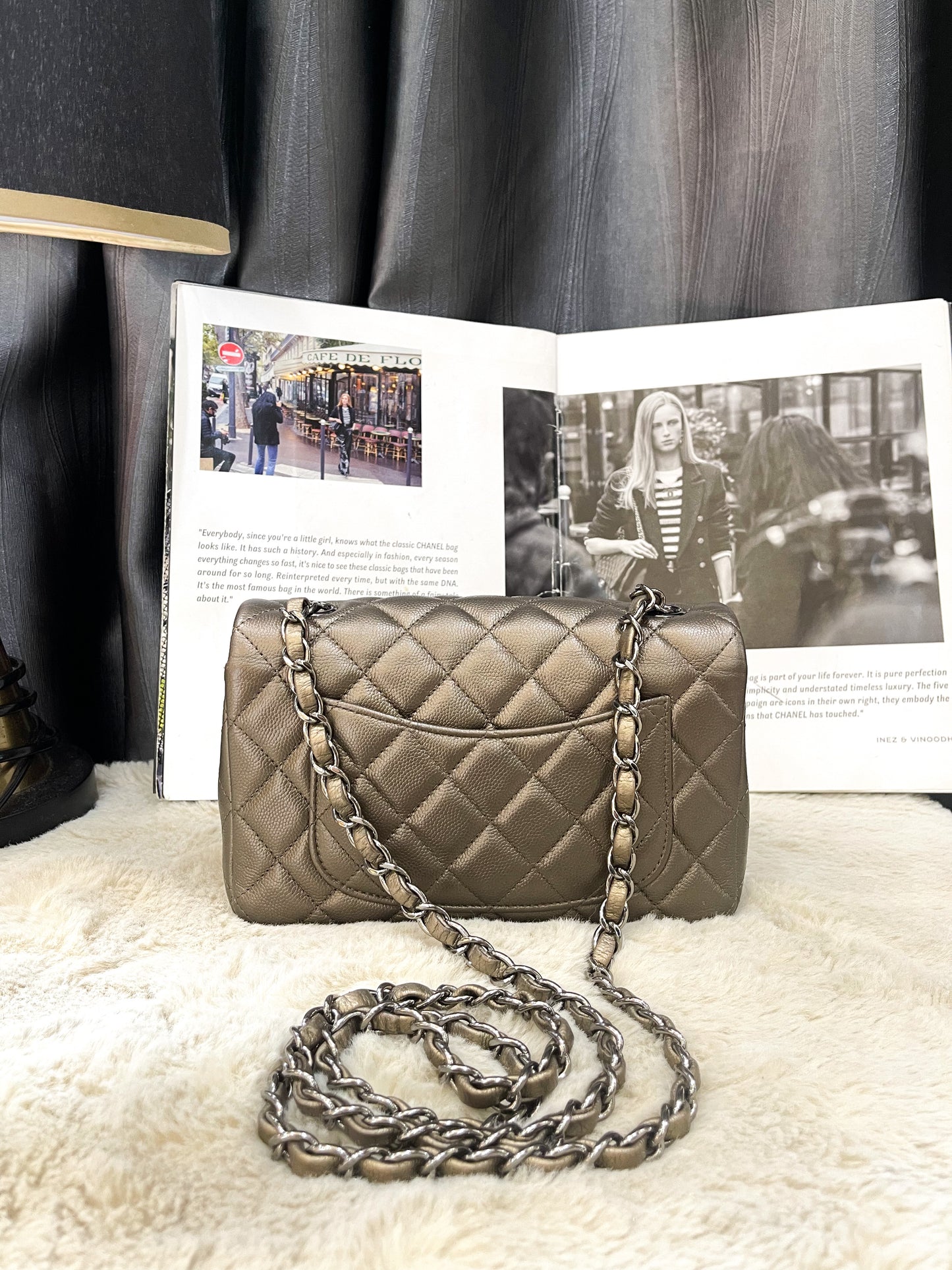 Chanel Mini 8 Caviar Màu Hiếm