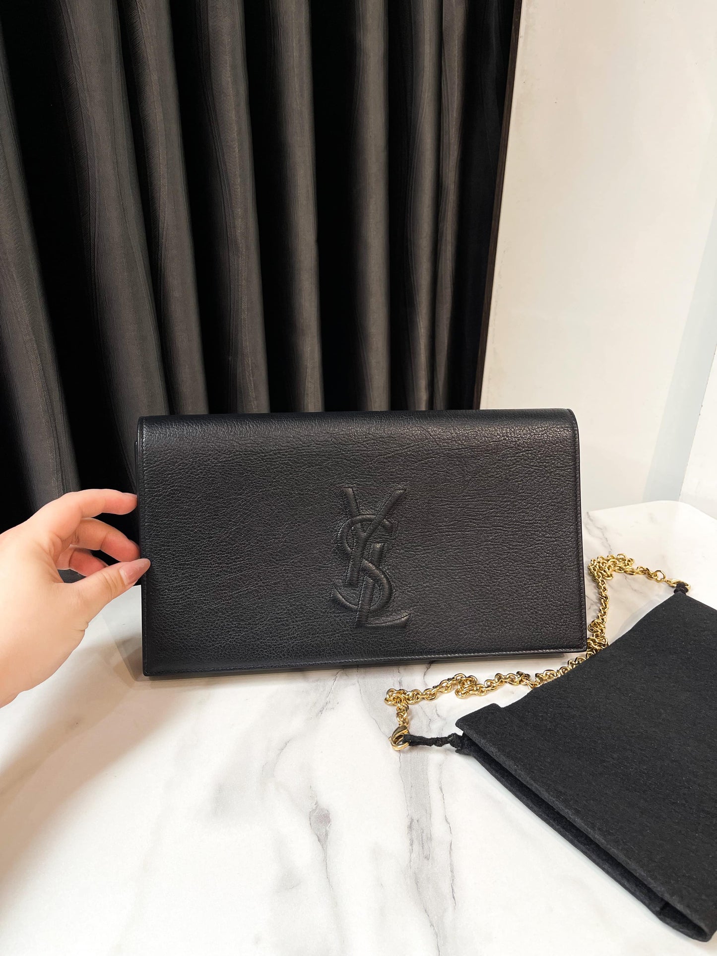 Clutch YSL Đen