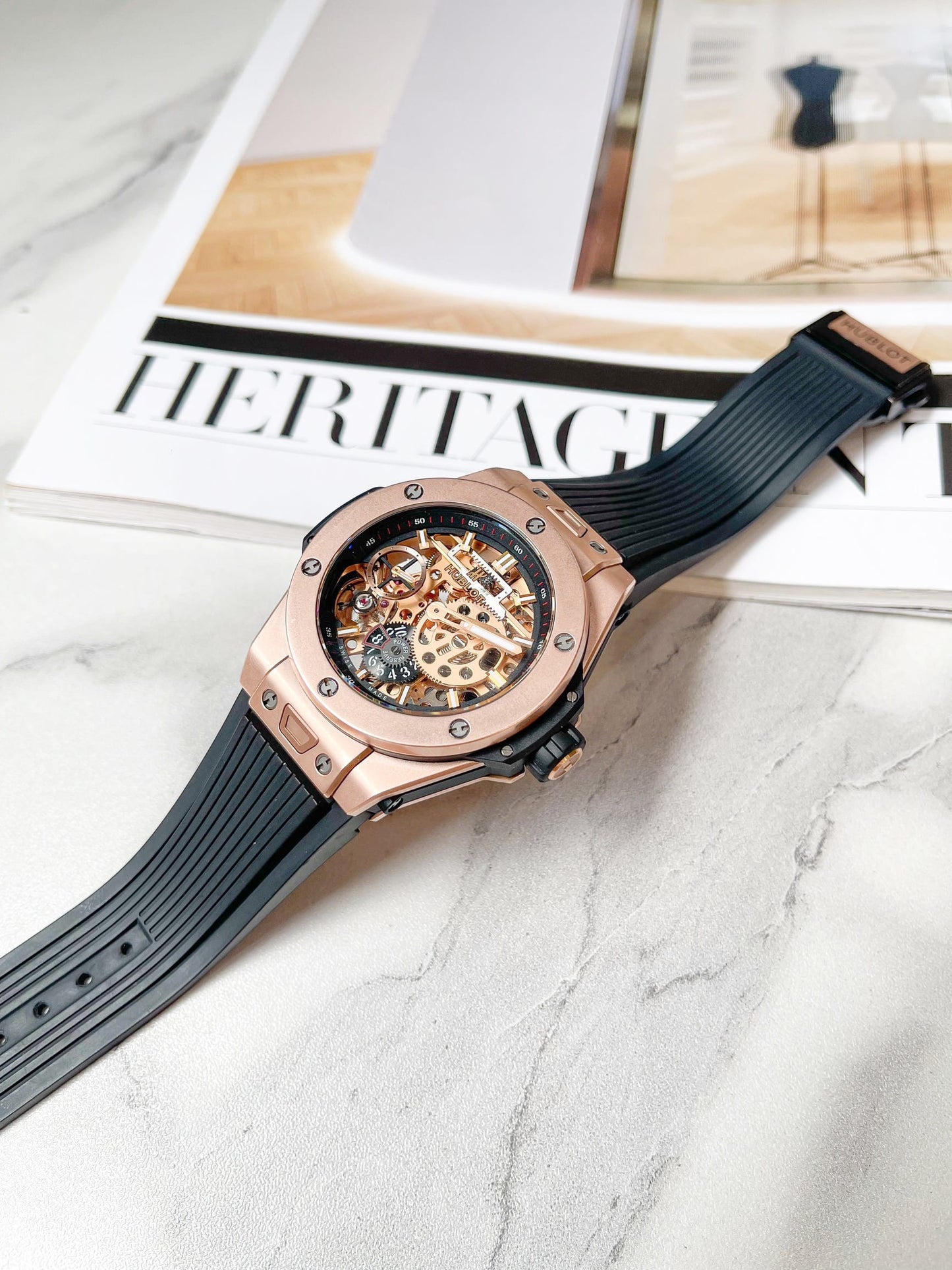 Đồng Hồ Hublot Bigbang Meca 10 King Gold