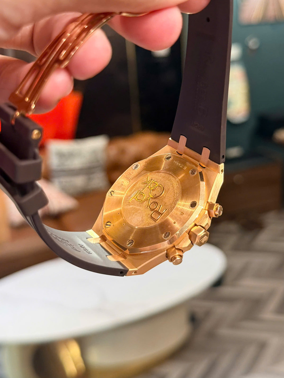 Đồng Hồ Audemars Piguet Royal Oak Chronograph 41mm Rose Gold Chocolate Dial 26331OR