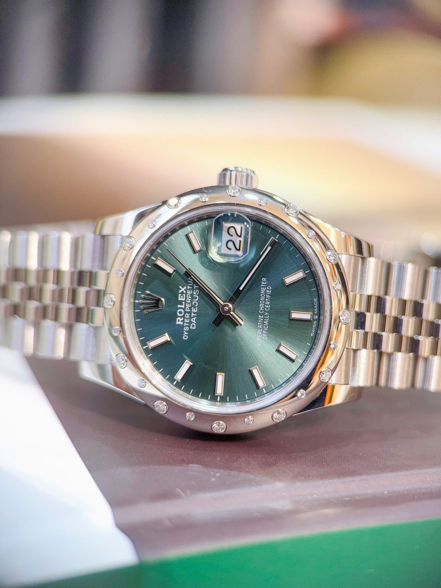 Đồng Hồ Rolex Datejust 278344RBR Xanh Mint Size 31mm