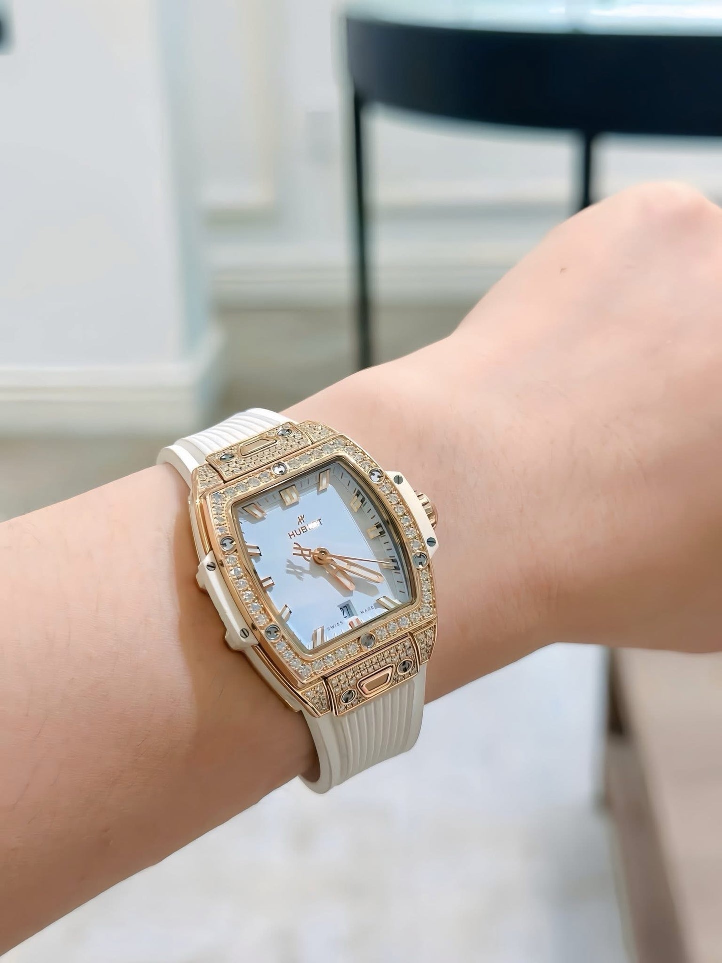 Đồng Hồ Hublot Spirit Of Bigbang King Gold Pave 32mm