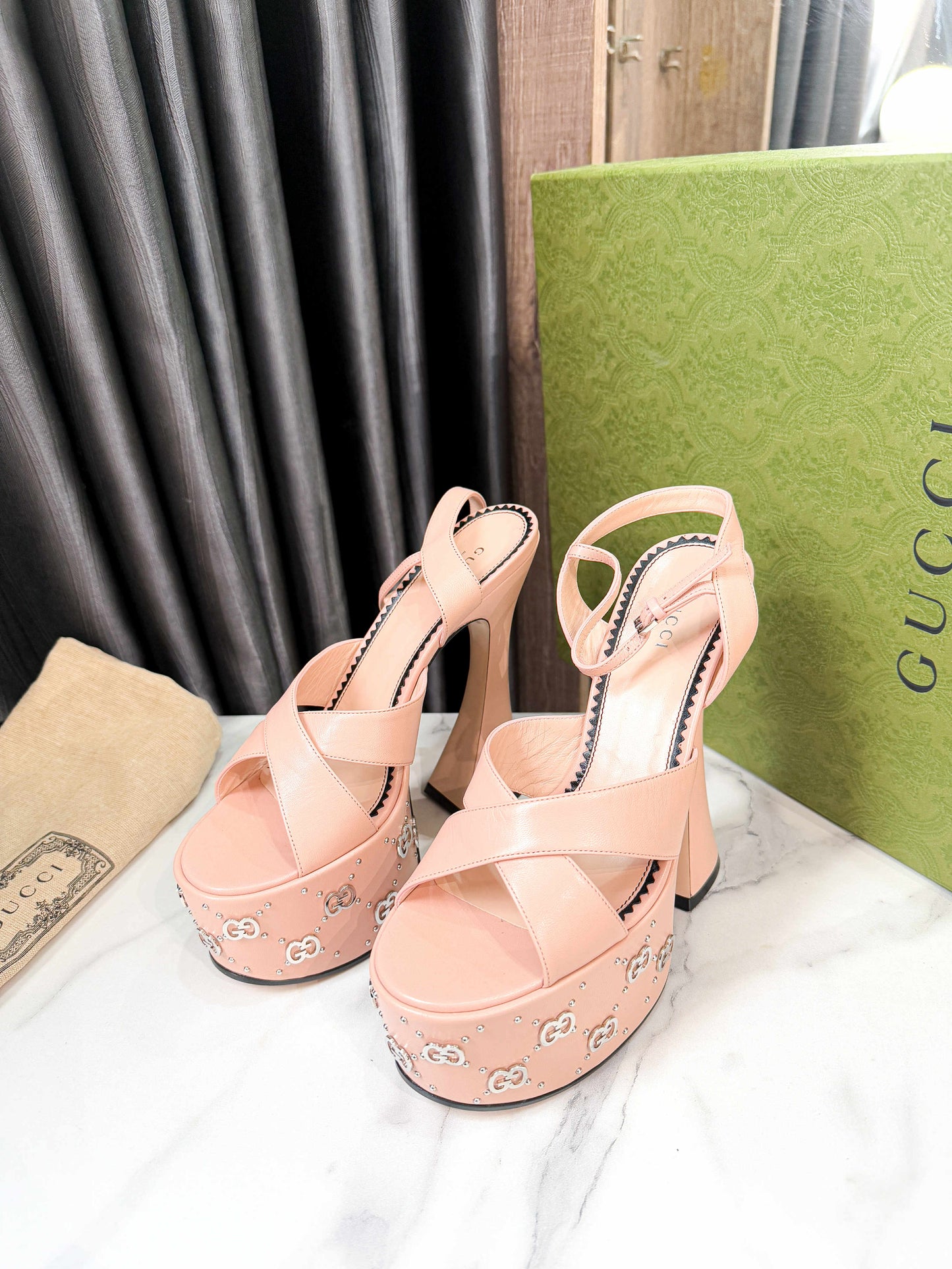Sandal Gucci New Đế GG Size 37.5