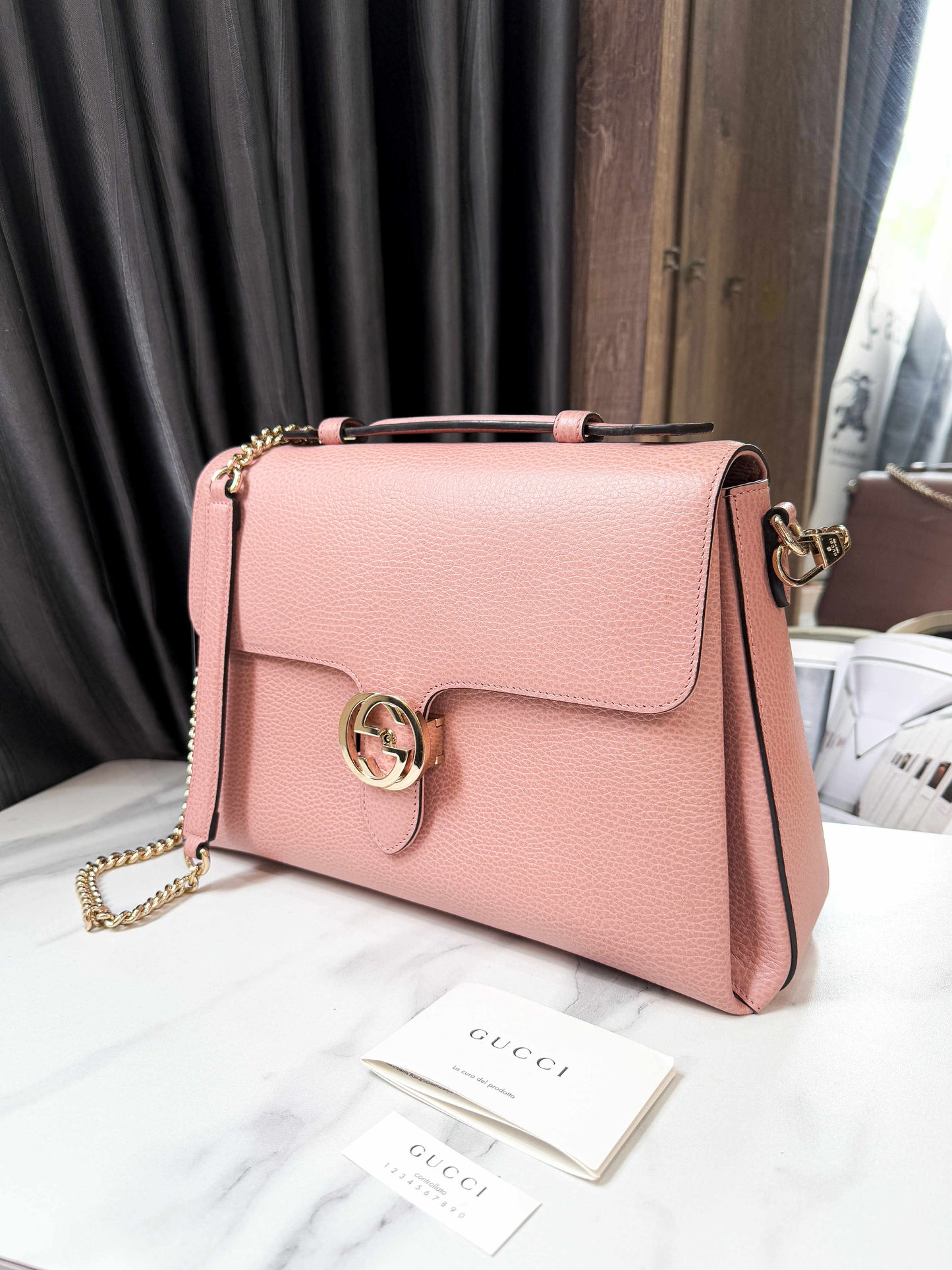 Gucci Interlocking Hồng Size 34