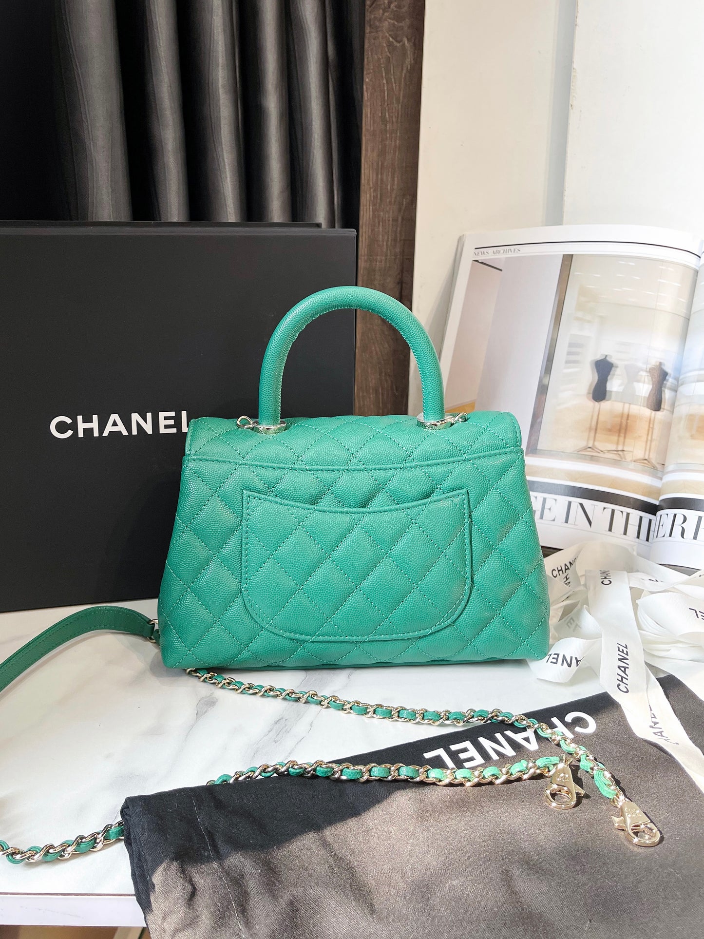 Chanel Coco 9.5 Xanh