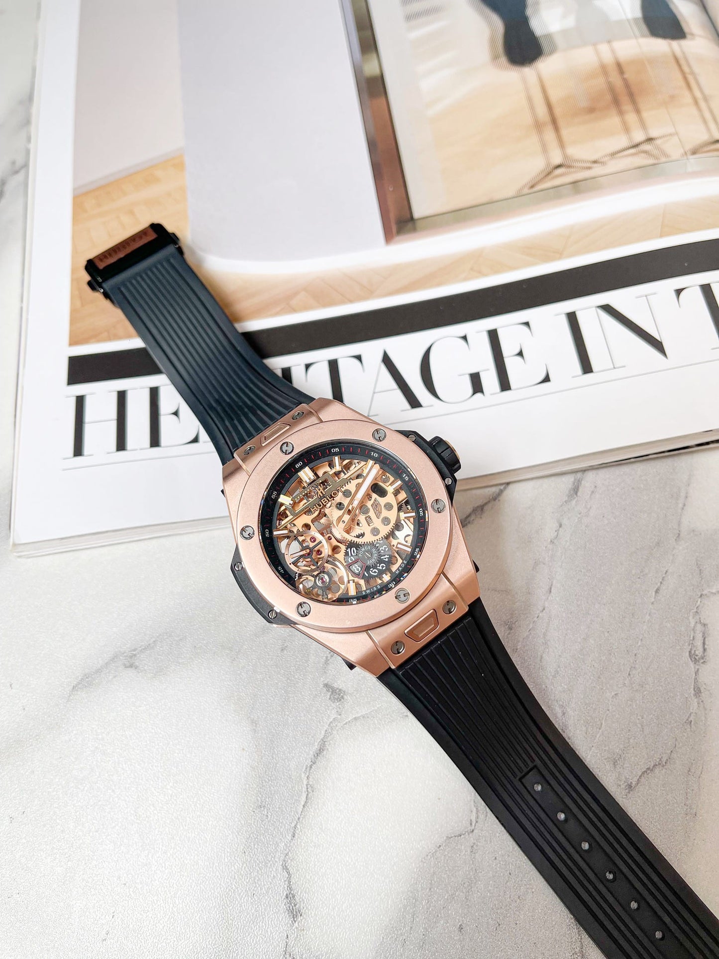 Đồng Hồ Hublot Bigbang Meca 10 King Gold