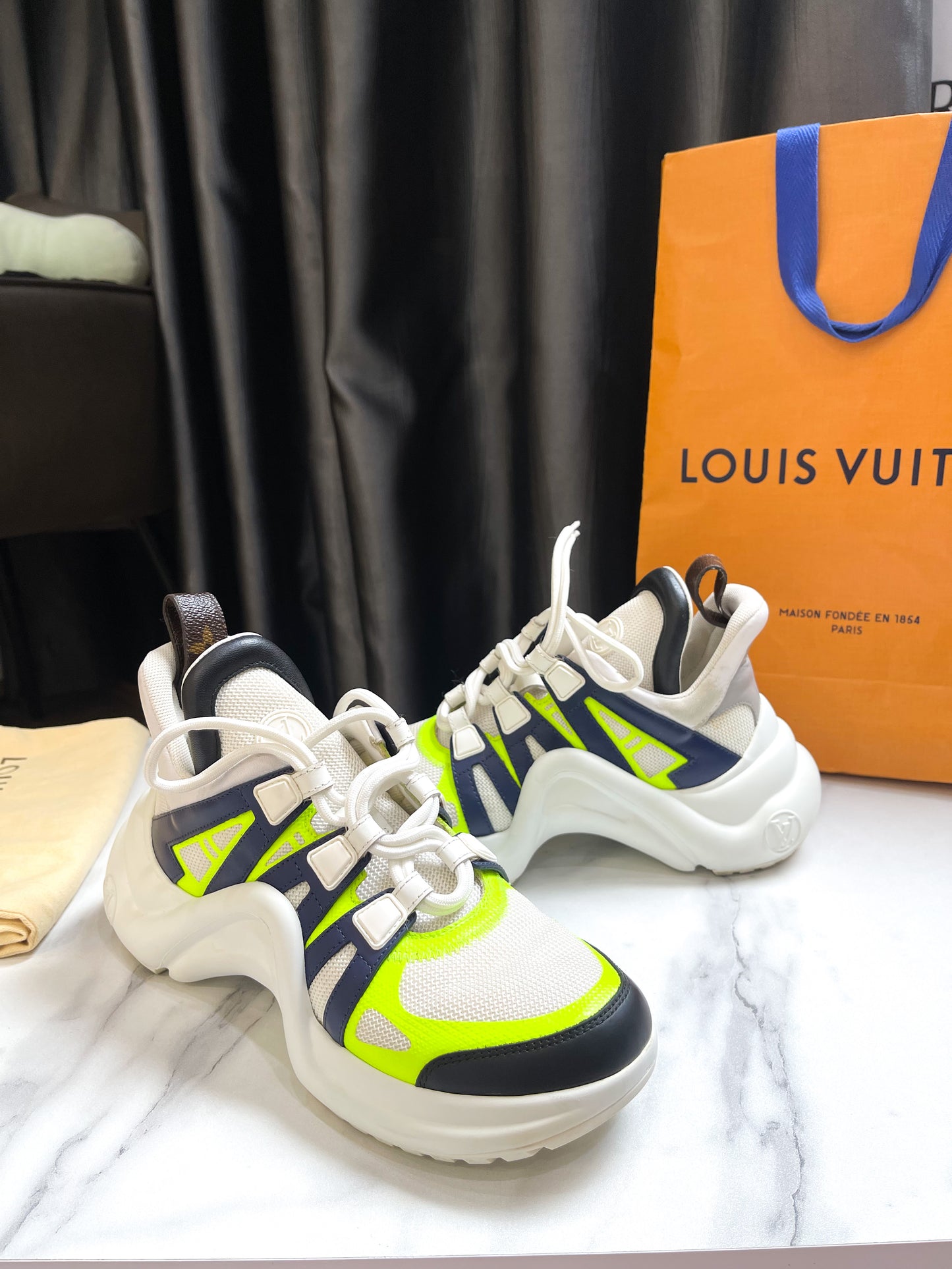 LV Shoes Neon Color Mix