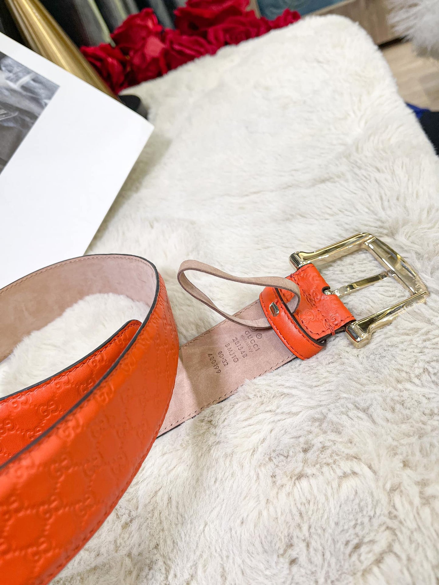 Gucci Orange Belt