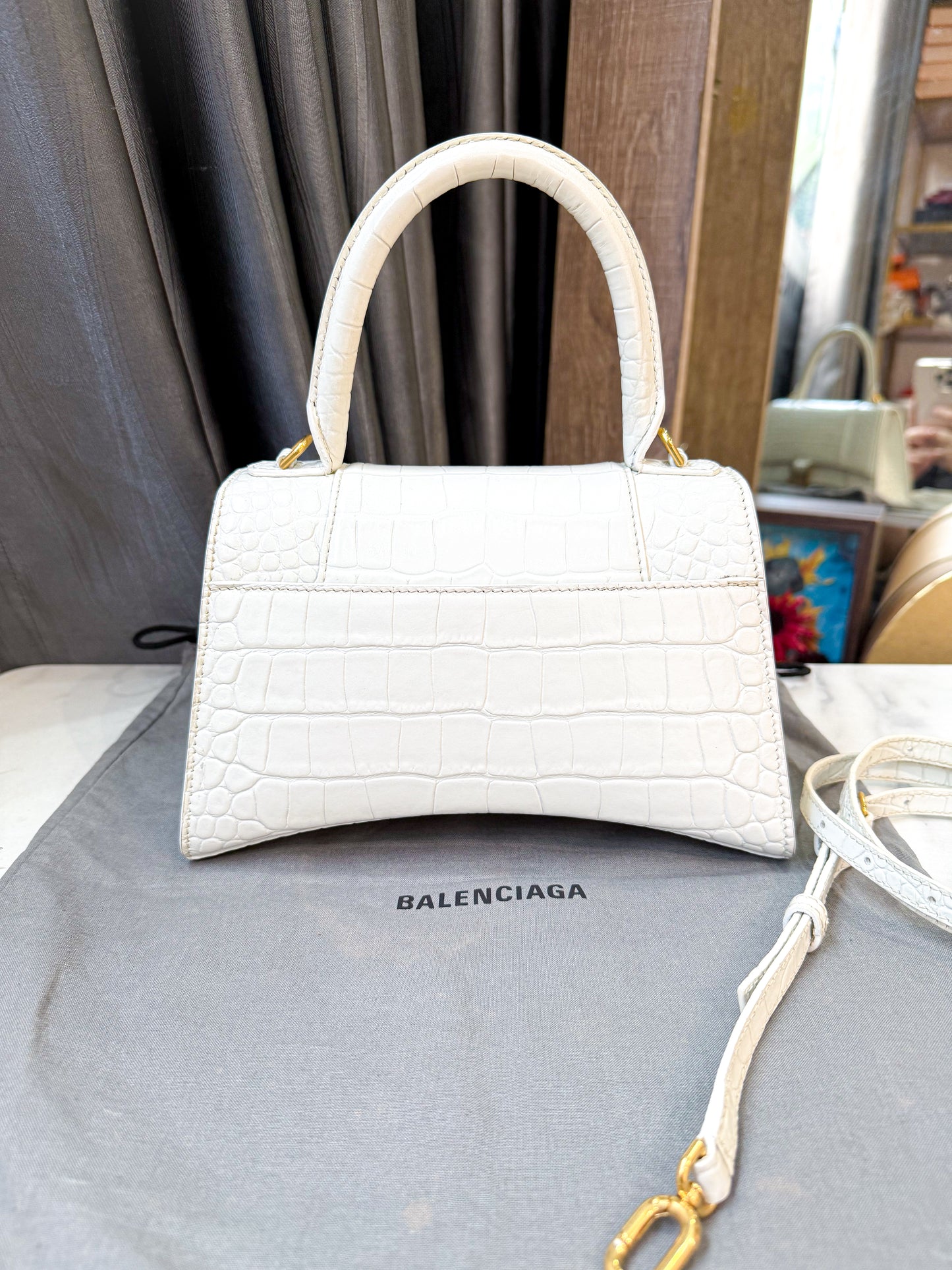 A Balenciaga Vân Croc Size S