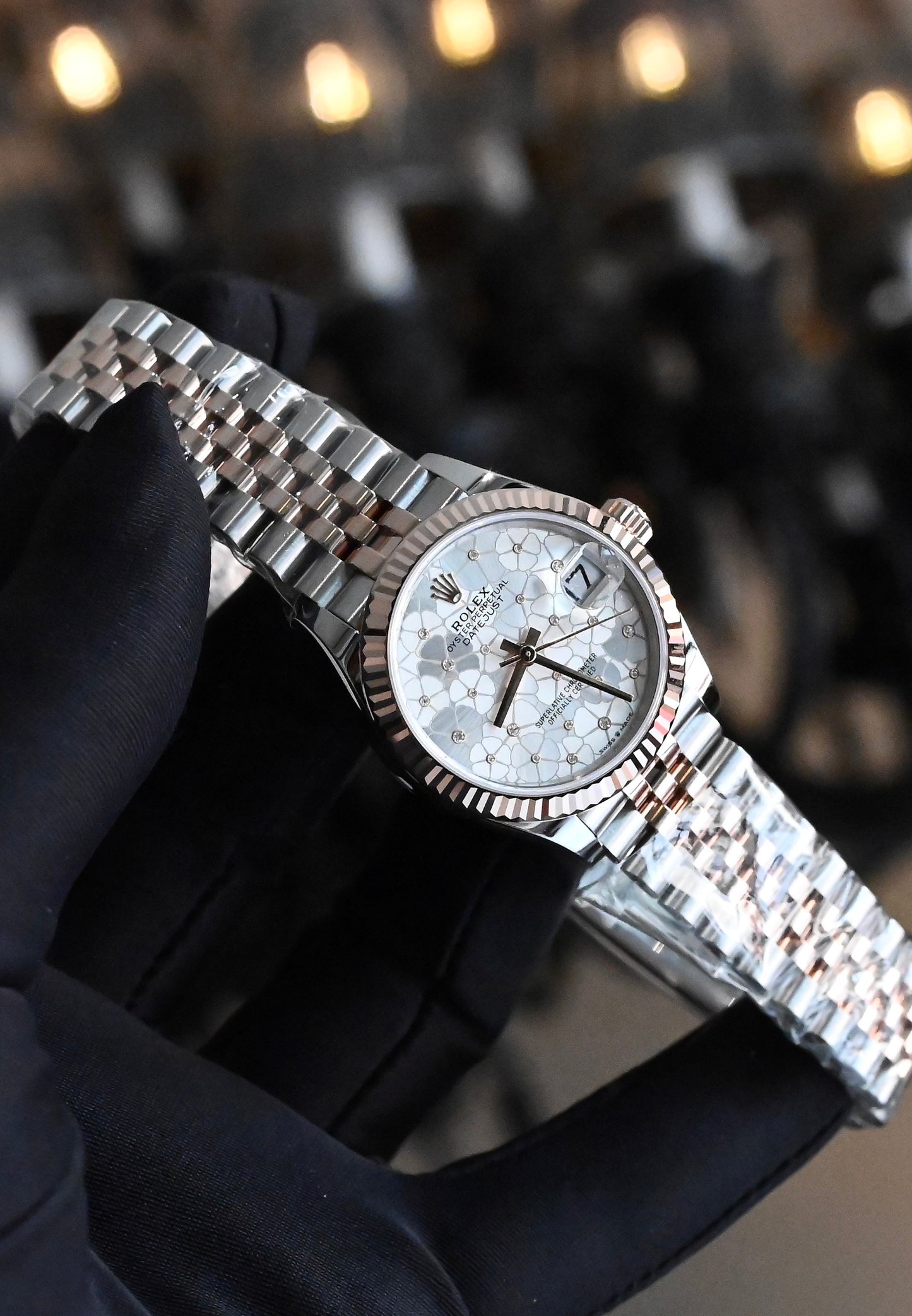 Đồng Hồ Rolex DateJust 278271 Silver Floral Jubilee Mặt Hoa Size 31mm