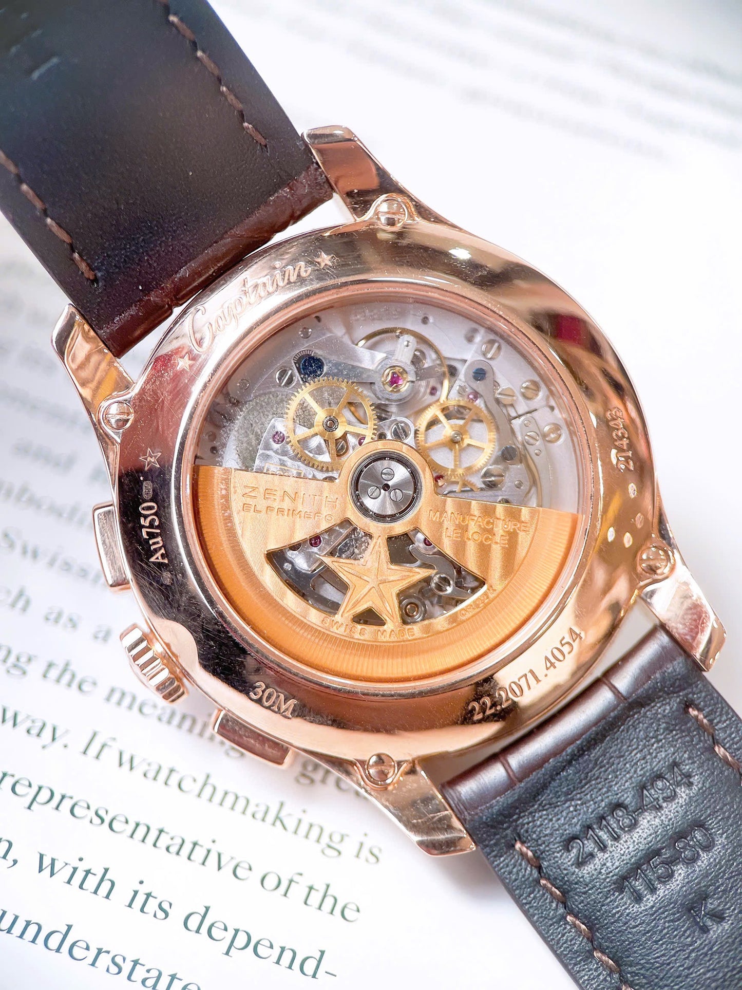 Đồng Hồ Zenith EI Primero Captain Winsor Size 42mm