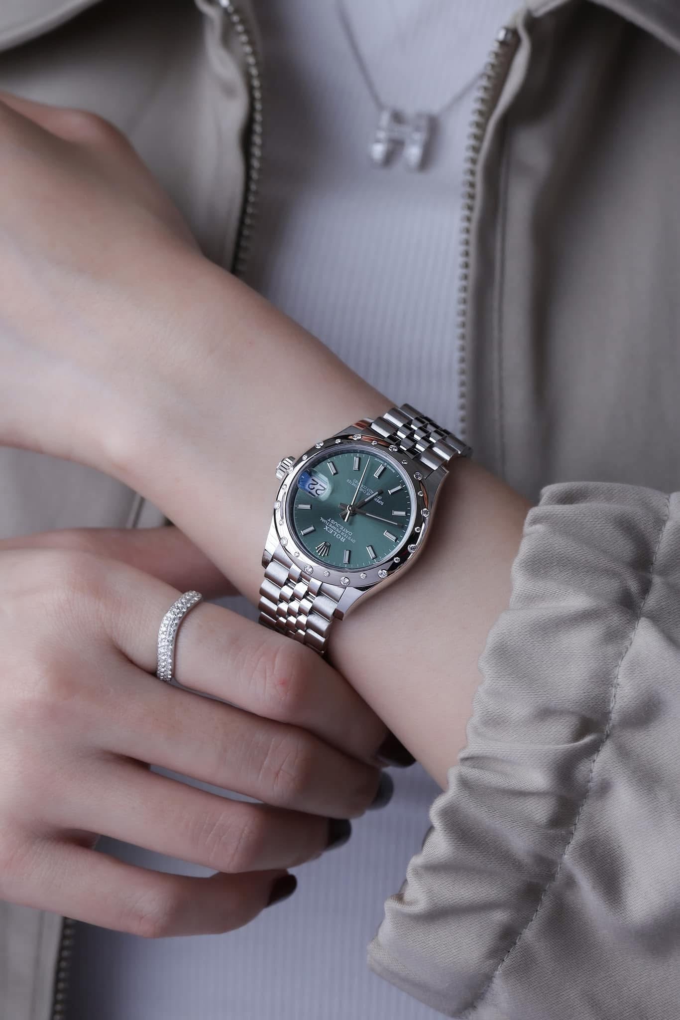 Đồng Hồ Rolex Datejust 278344RBR Xanh Mint Size 31mm