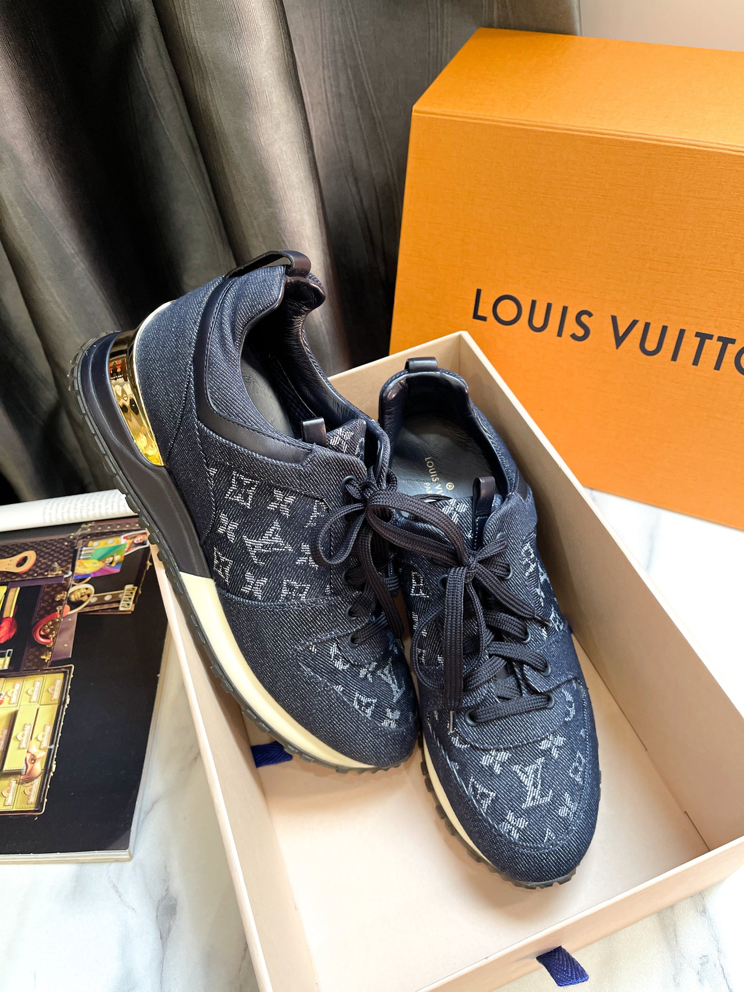Giày Thể Thao LV Denim