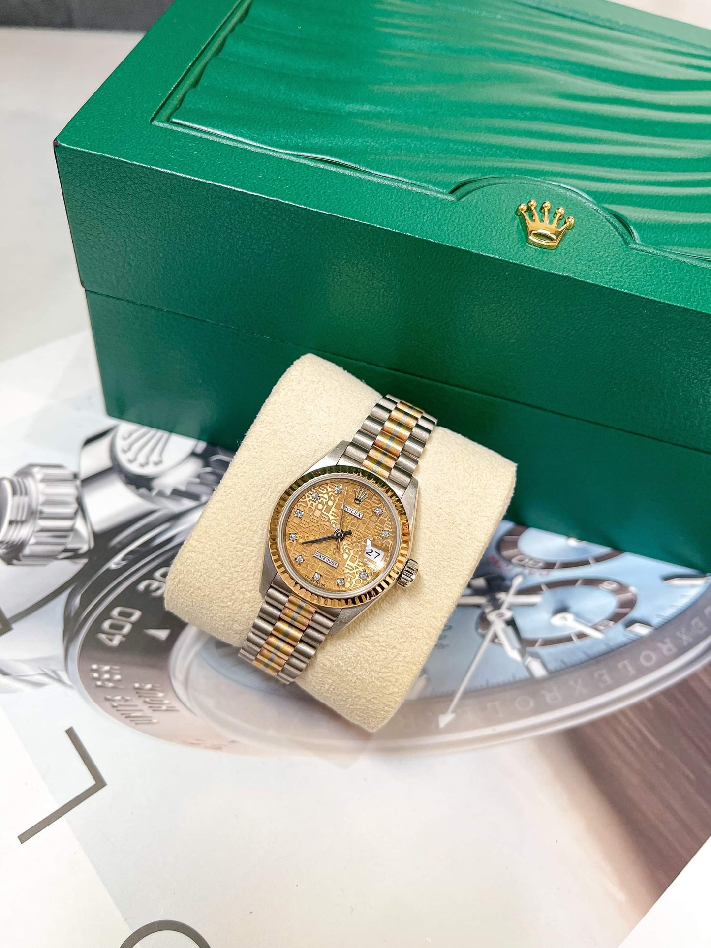 Đồng Hồ Rolex Datejust 26mm 69179 Vàng Khối Phúc Lộc Thọ Mặt Số Vi Tính