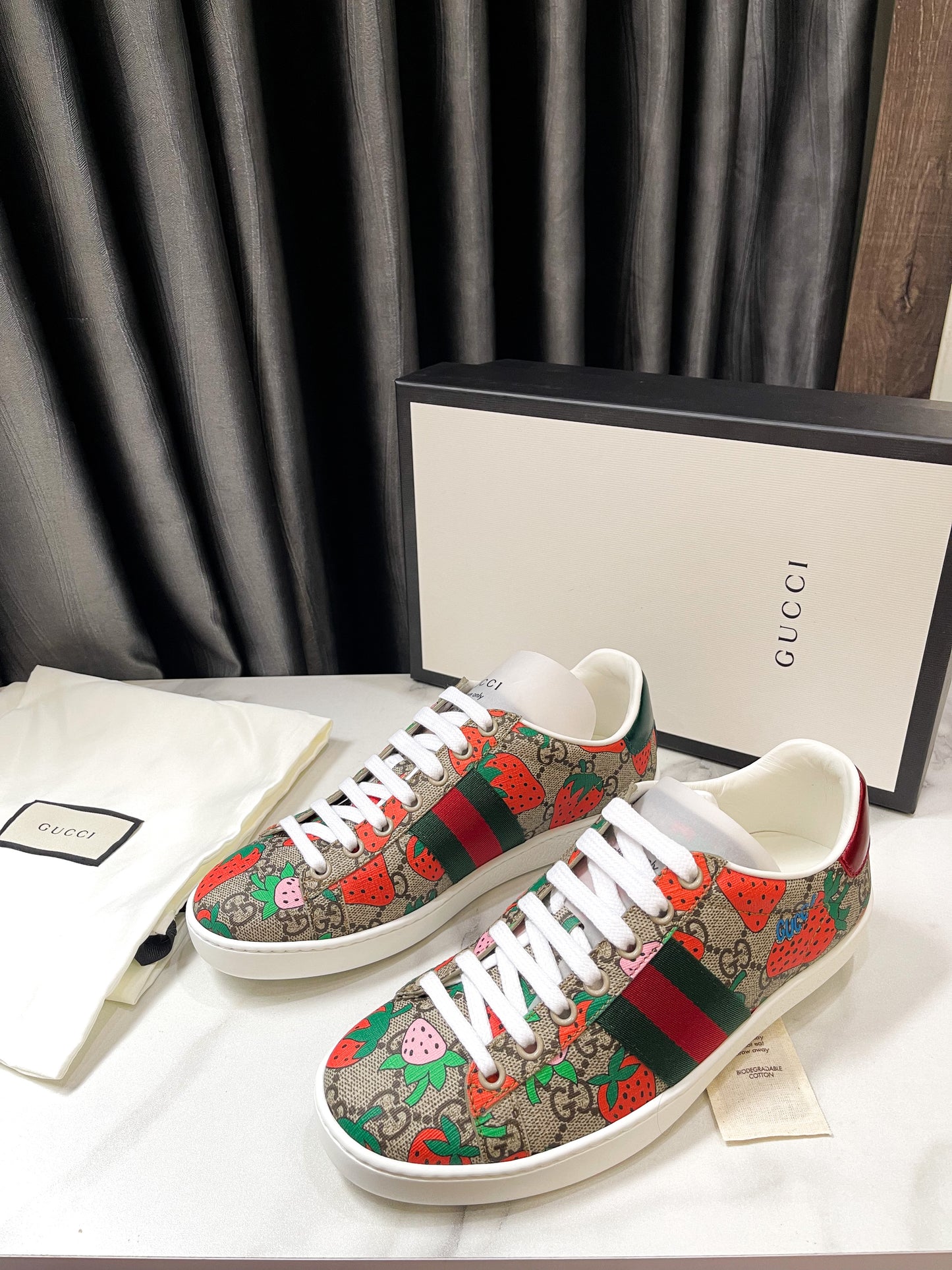 Gucci Strawberry Shoes