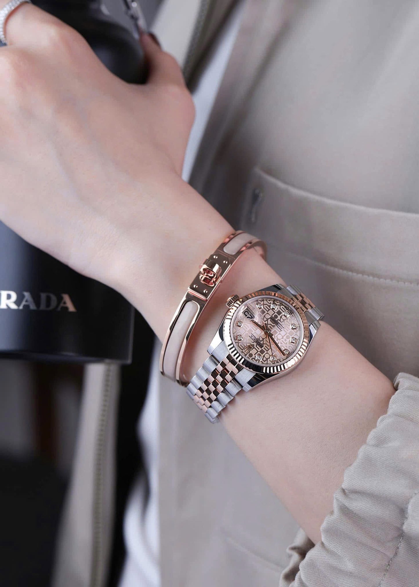 Đồng Hồ Rolex Datejust 178271 Vi tính hồng size 31mm