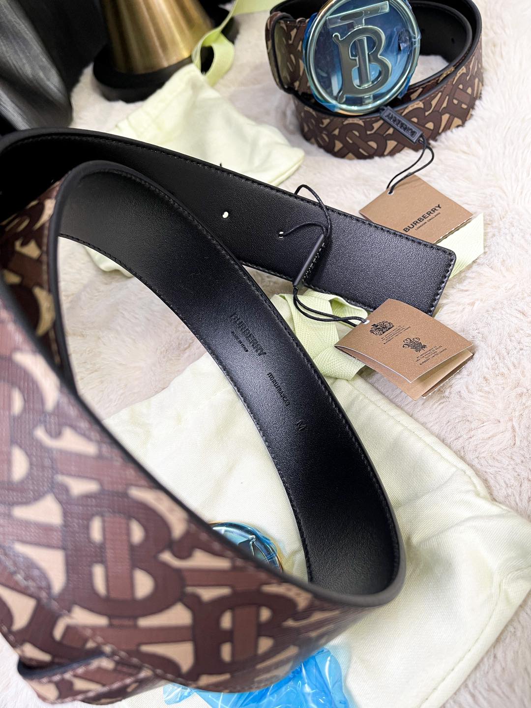 BBR Belt with TB Brown Pattern