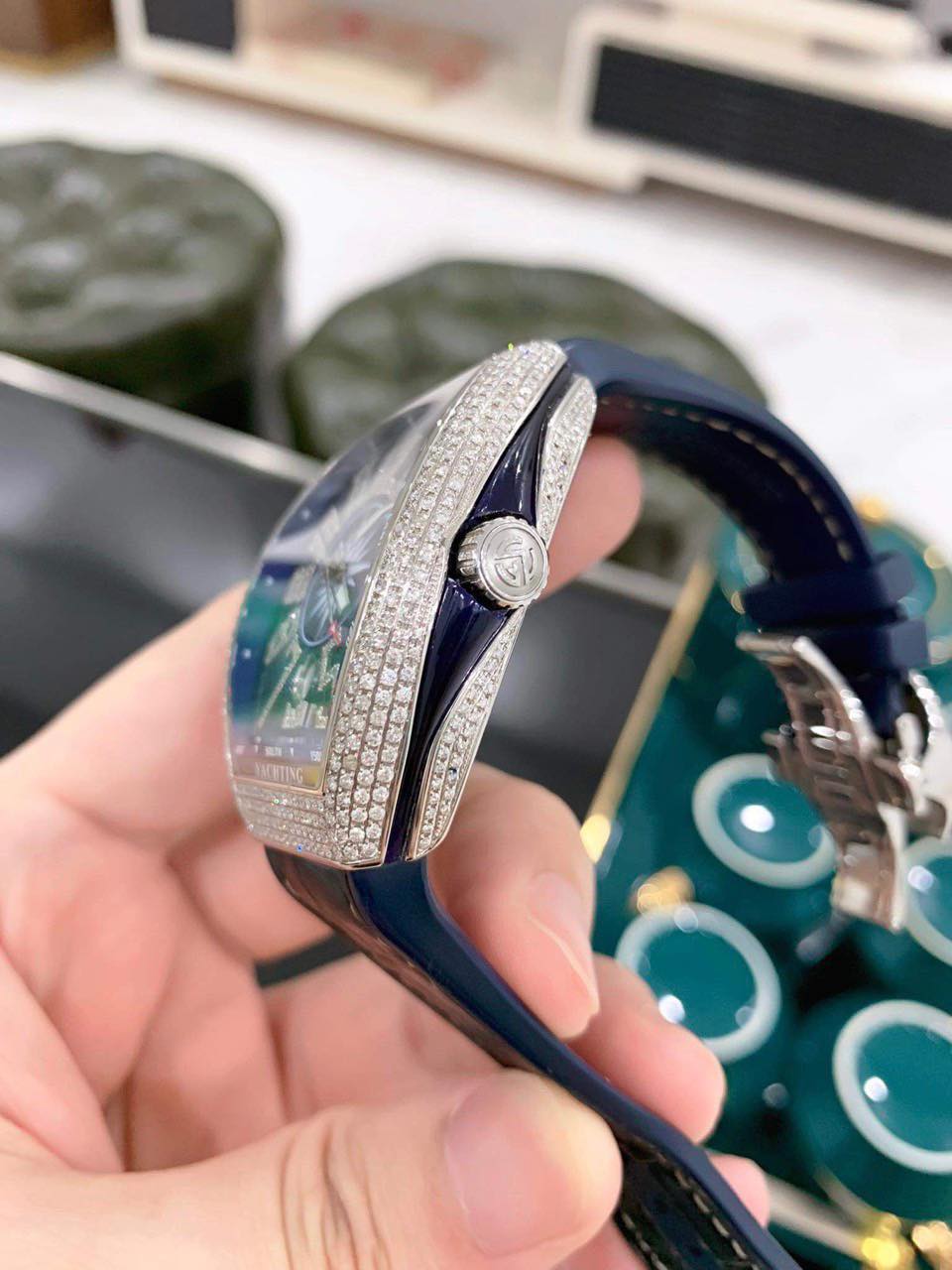 Đồng Hồ FML Yachting V41 Xanh Kim Cương Độ