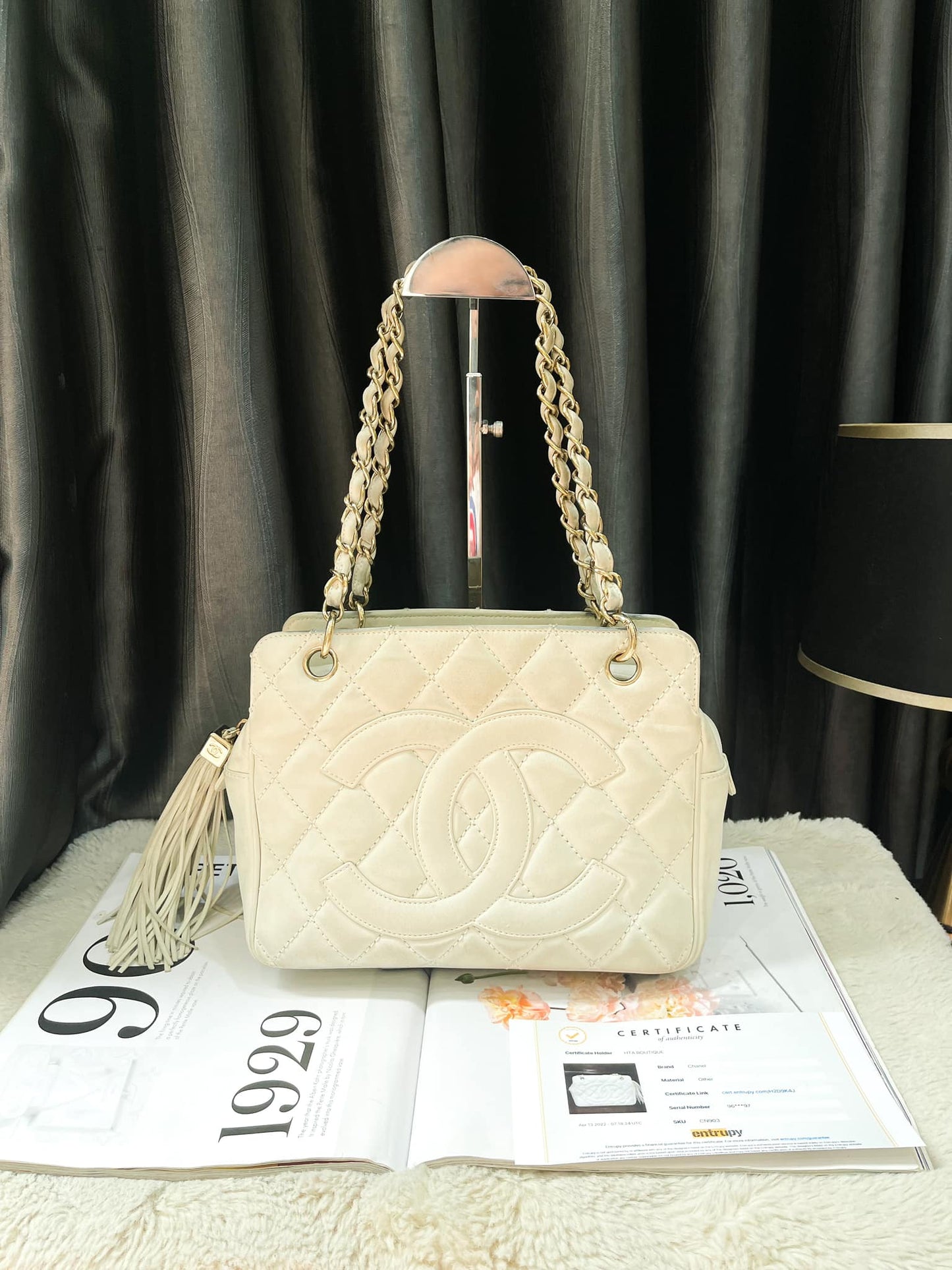 White Chanel Tote