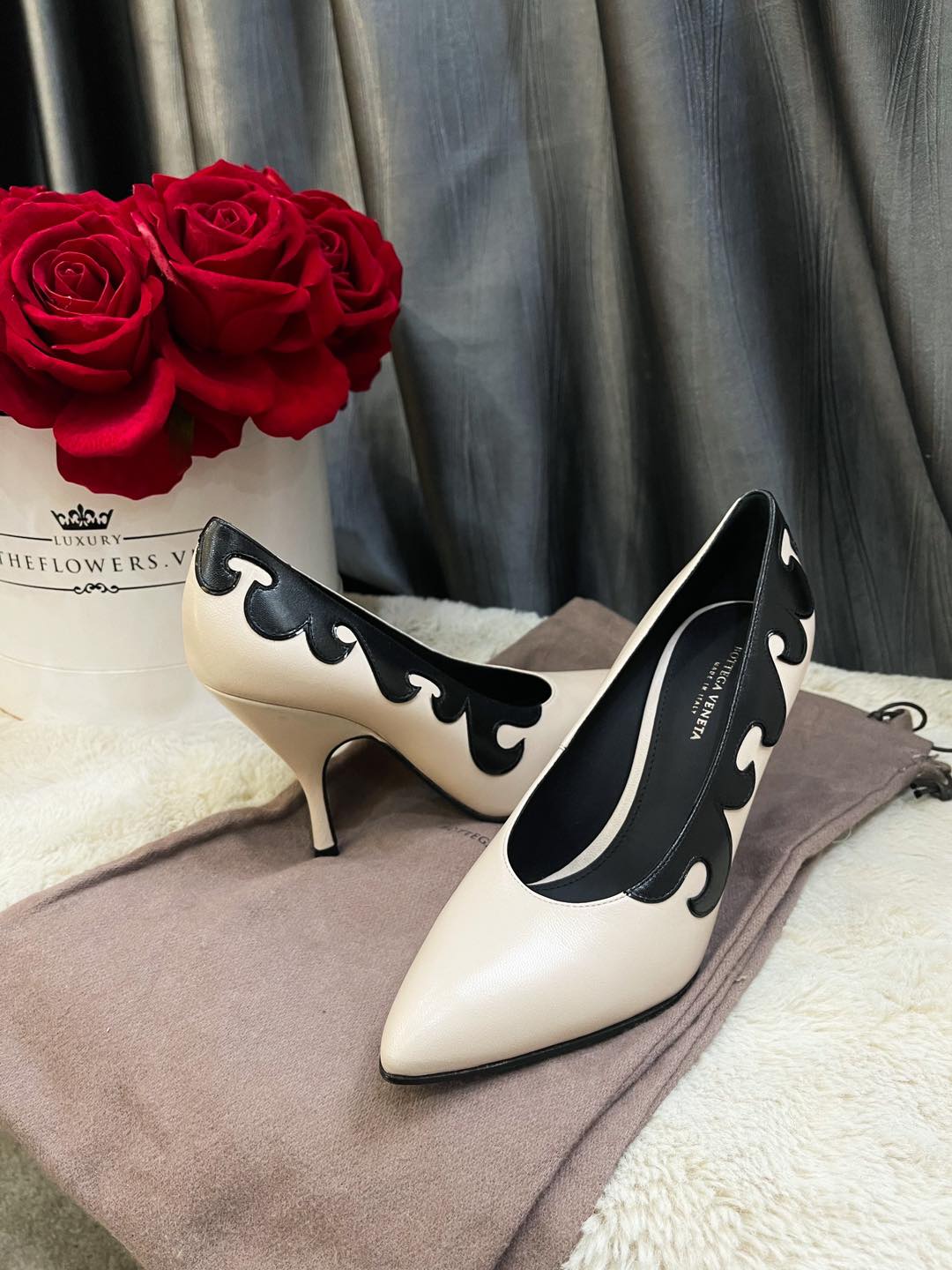 Bottega Nude High Heels Mixed Black