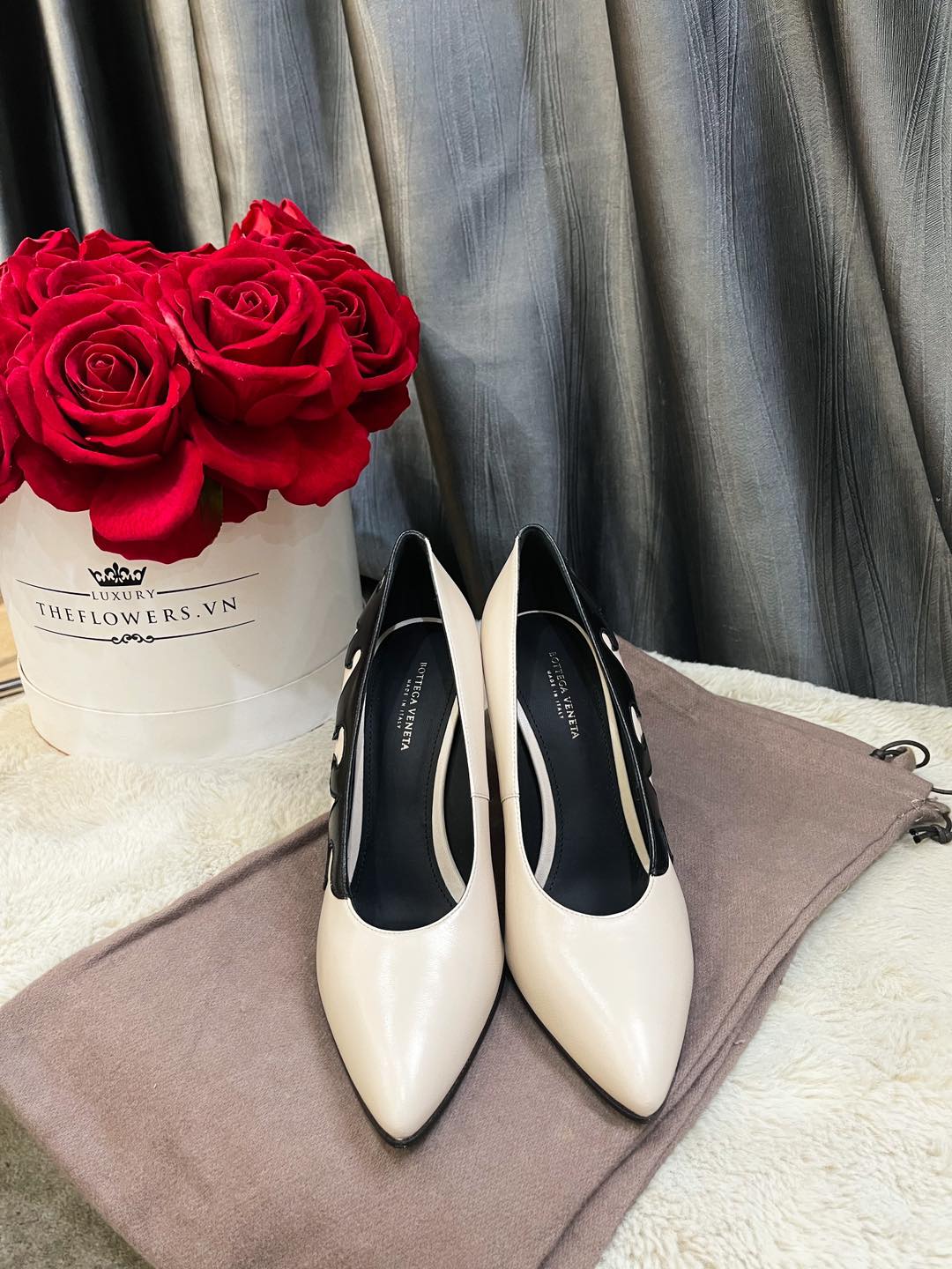 Bottega Nude High Heels Mixed Black
