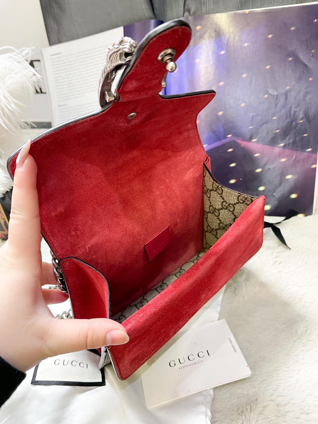 Gucci Dionysus GG Bag Mixed Red