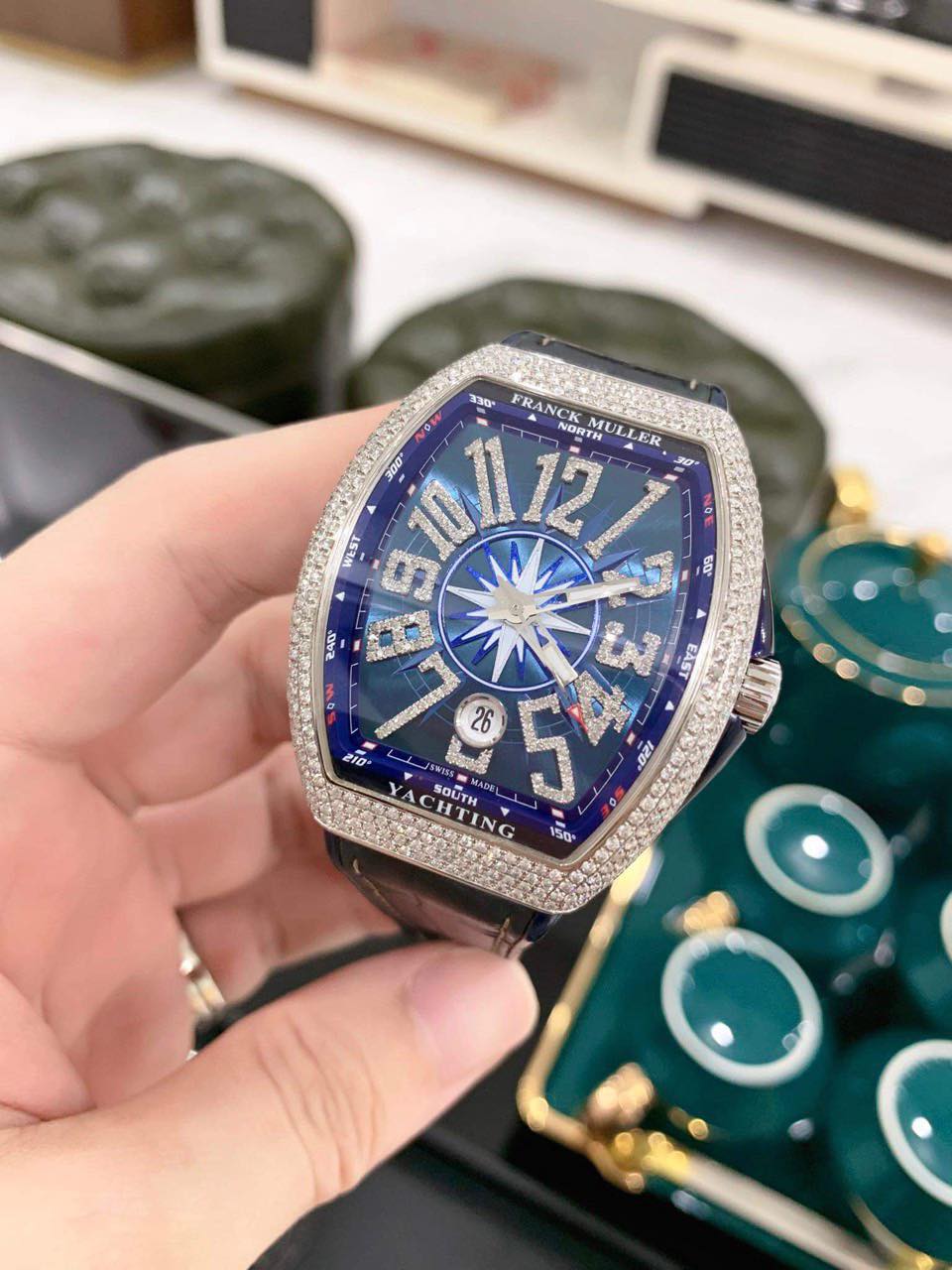 Đồng Hồ FML Yachting V41 Xanh Kim Cương Độ