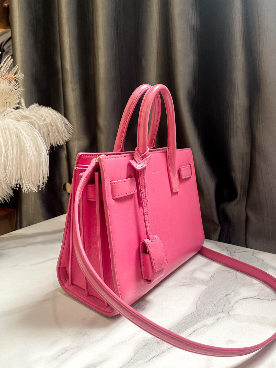 YSL Sac De Jour Tasche Größe Nano Pink
