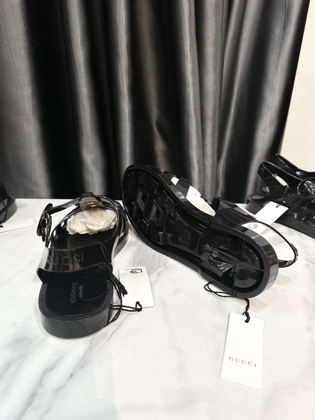 Gucci Plastic Sandal GG Logo