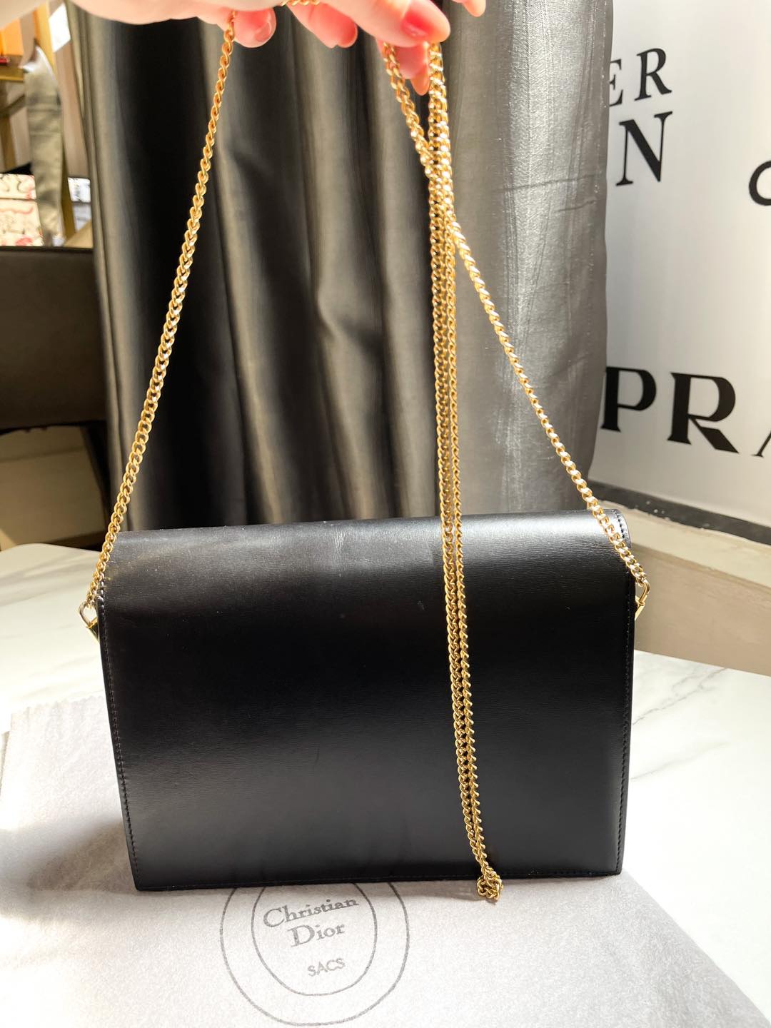 Dior Đen Vintage Khoá CD