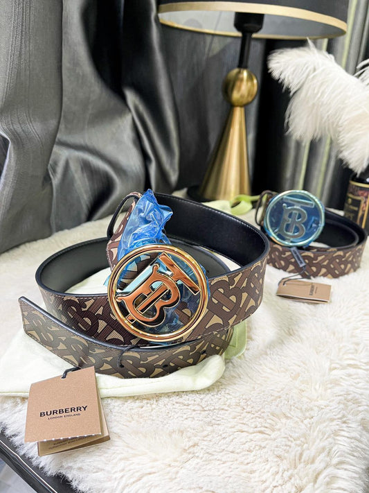 BBR Belt with TB Brown Pattern