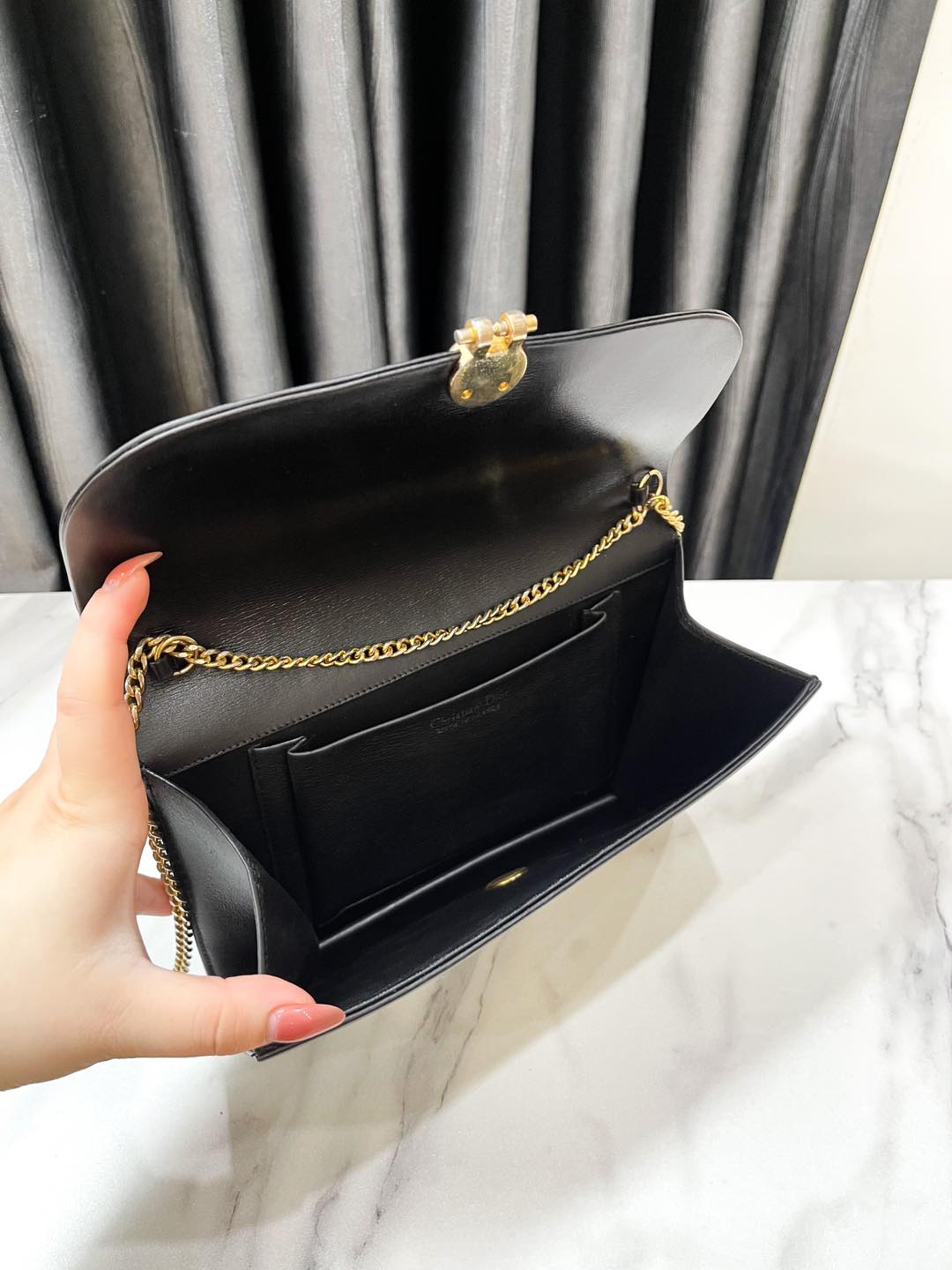 Dior Vintage Schwarze Tasche
