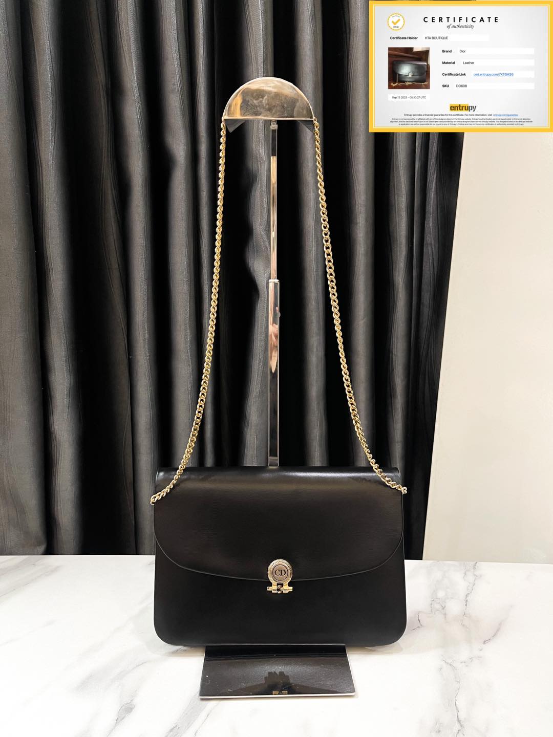 Dior Vintage Schwarze Tasche