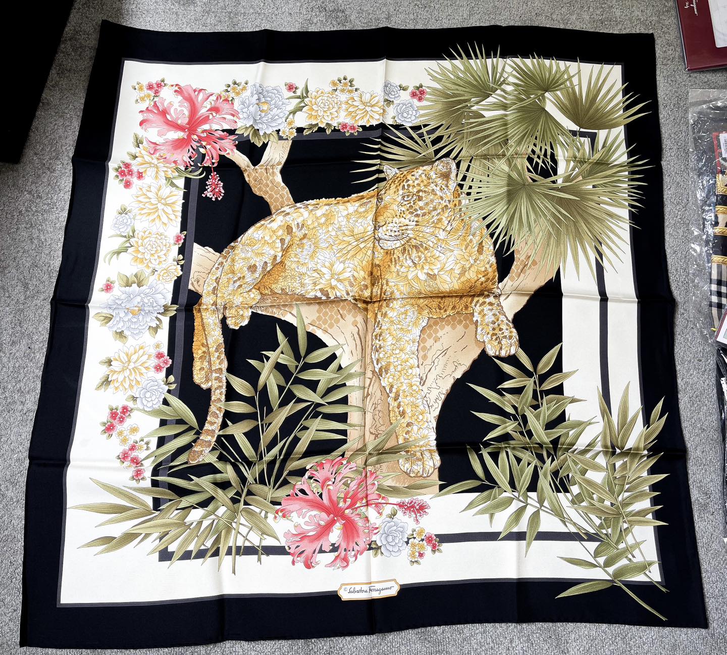 Salvatore Leopard Print Scarf