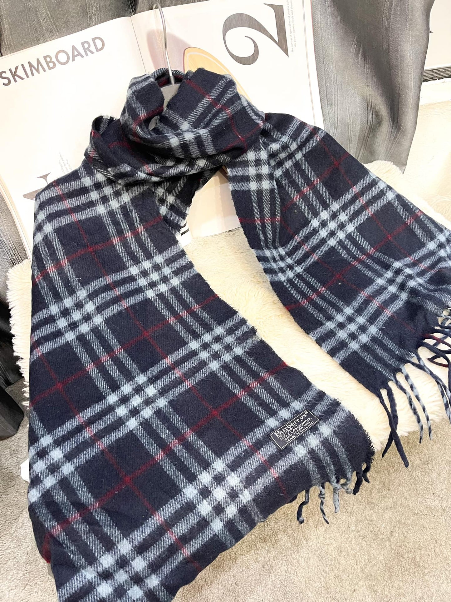 Charcoal Green Plaid BBR Towel