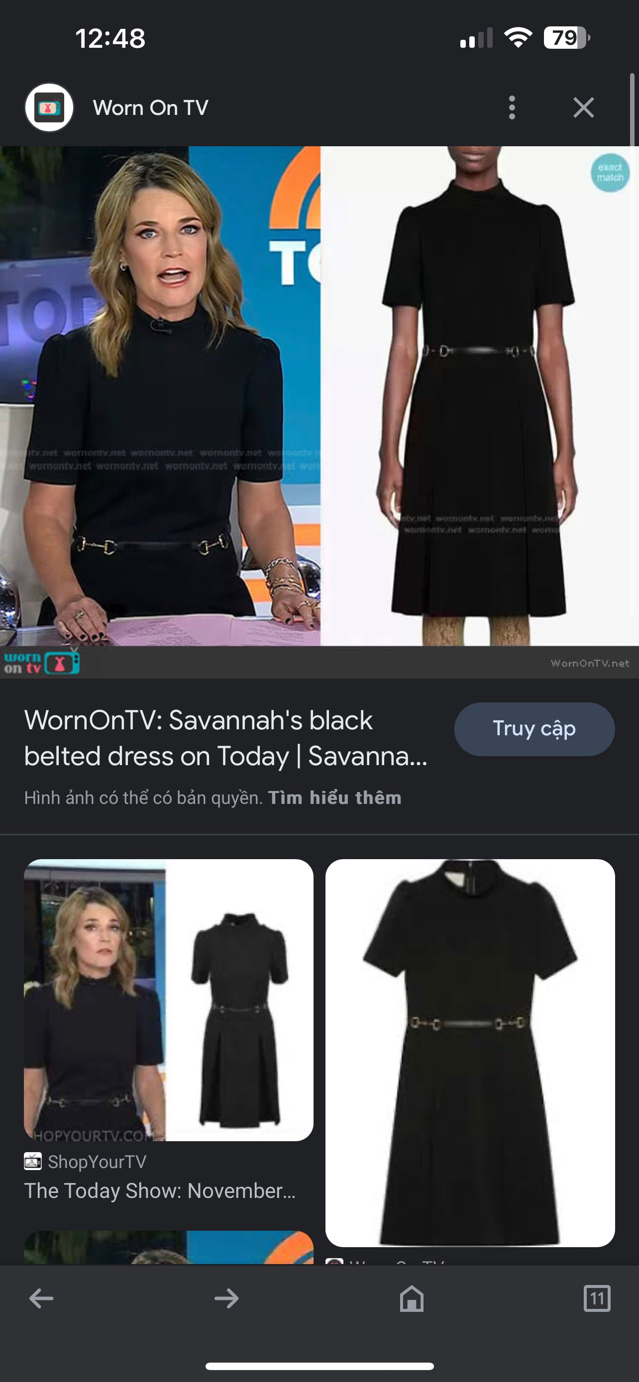 Gucci Belt Black Dress