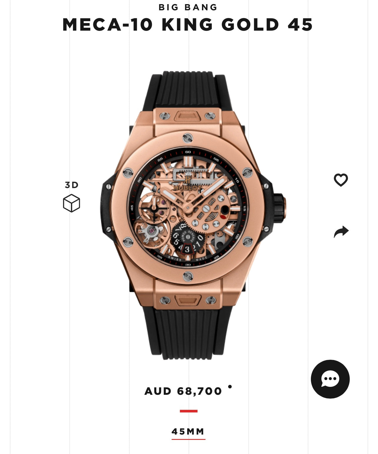 Đồng Hồ Hublot Bigbang Meca 10 King Gold