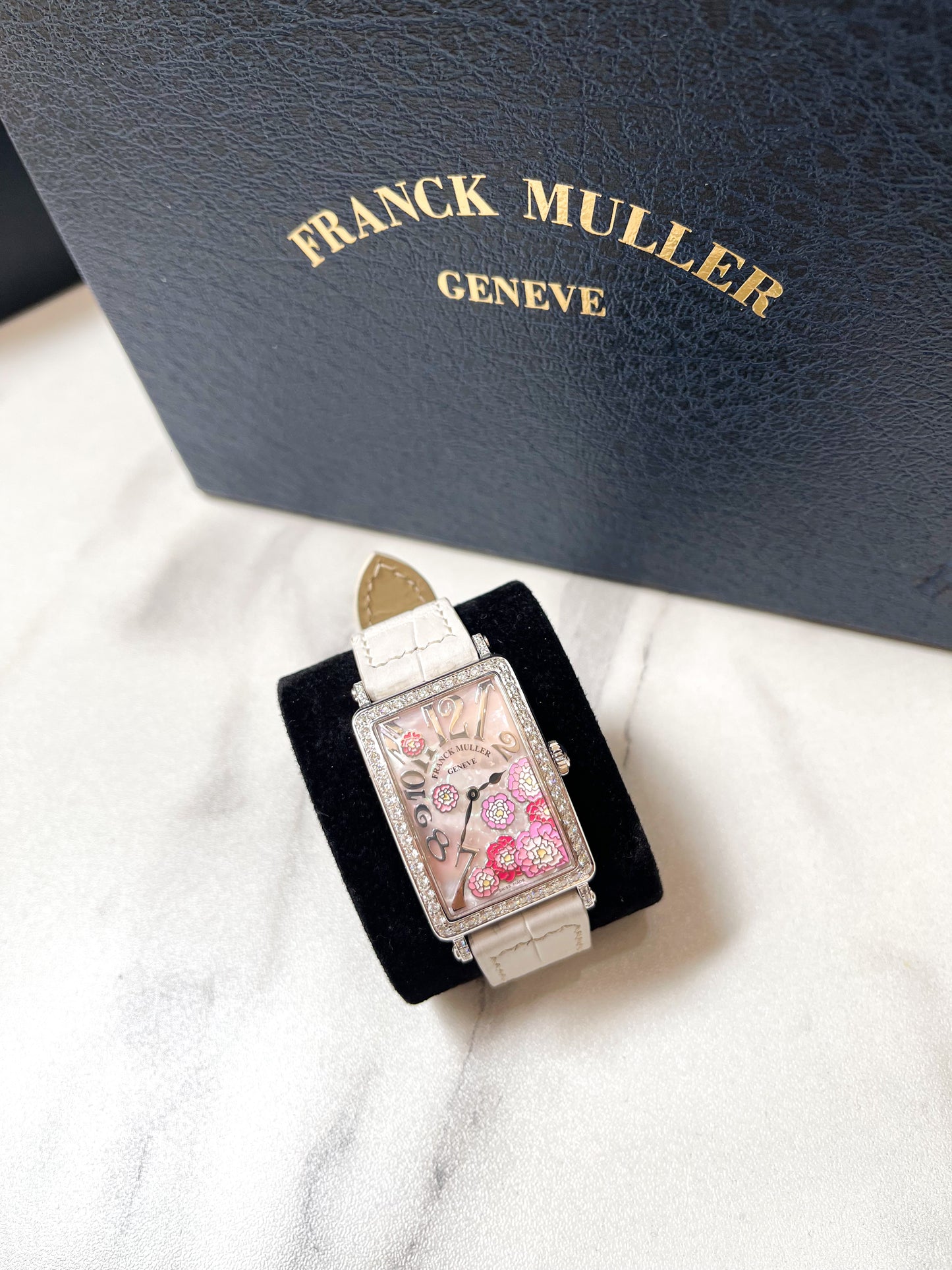 FML 952 Zin Diamond Flower Dial Watch