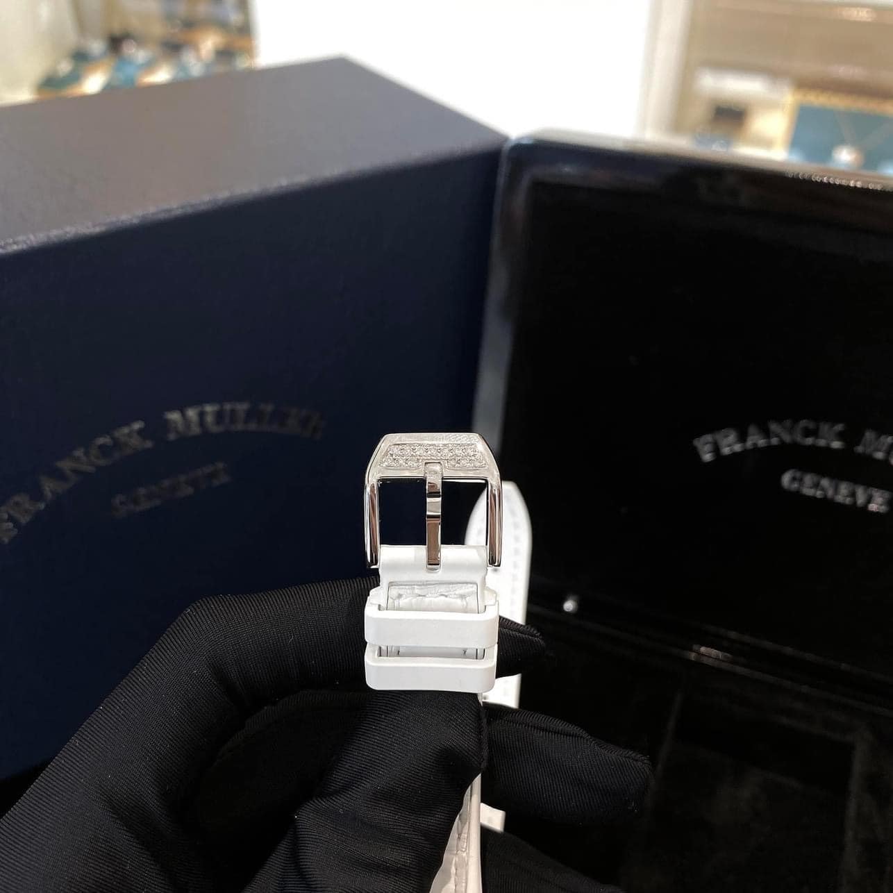 A Franck Muller V32 Custom Diamond Watch