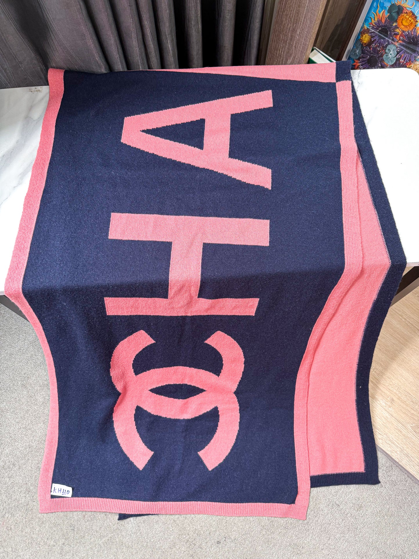 Khăn Chanel Phối Hồng KH110