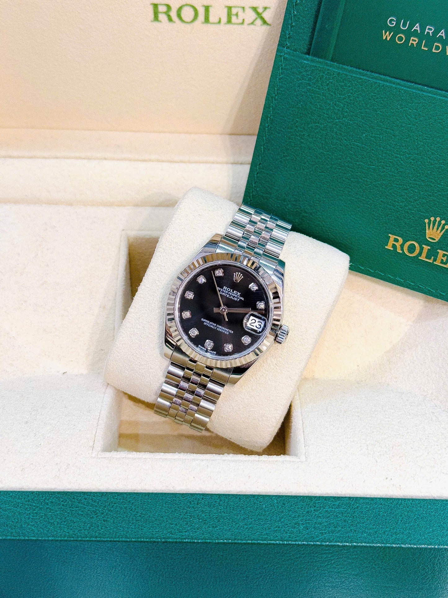 Đồng Hồ Rolex Datejust 178274 size 31mm Dial Black