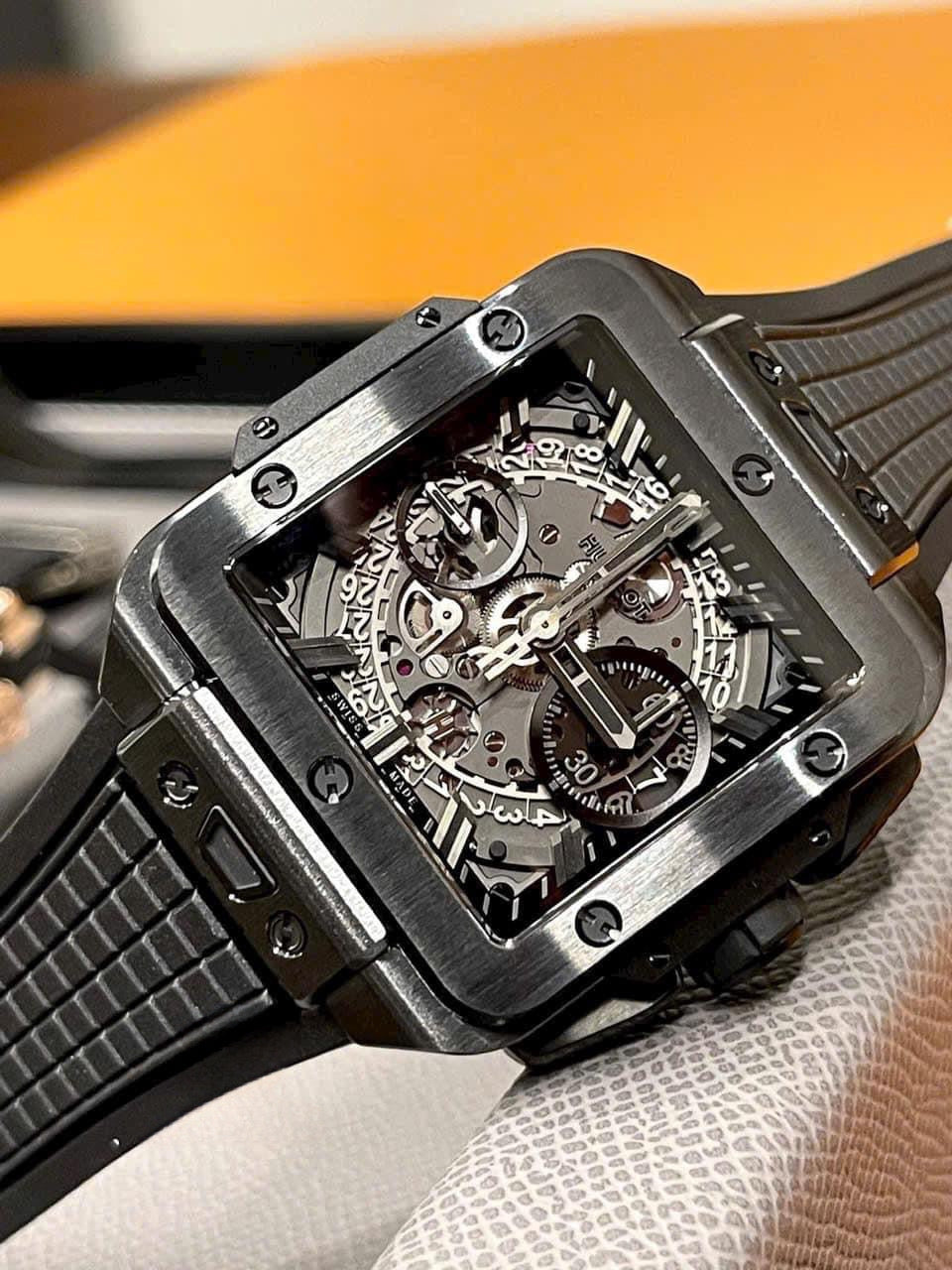 Đồng Hồ Hublot Square Bang Unico Ceramic 42mm Black