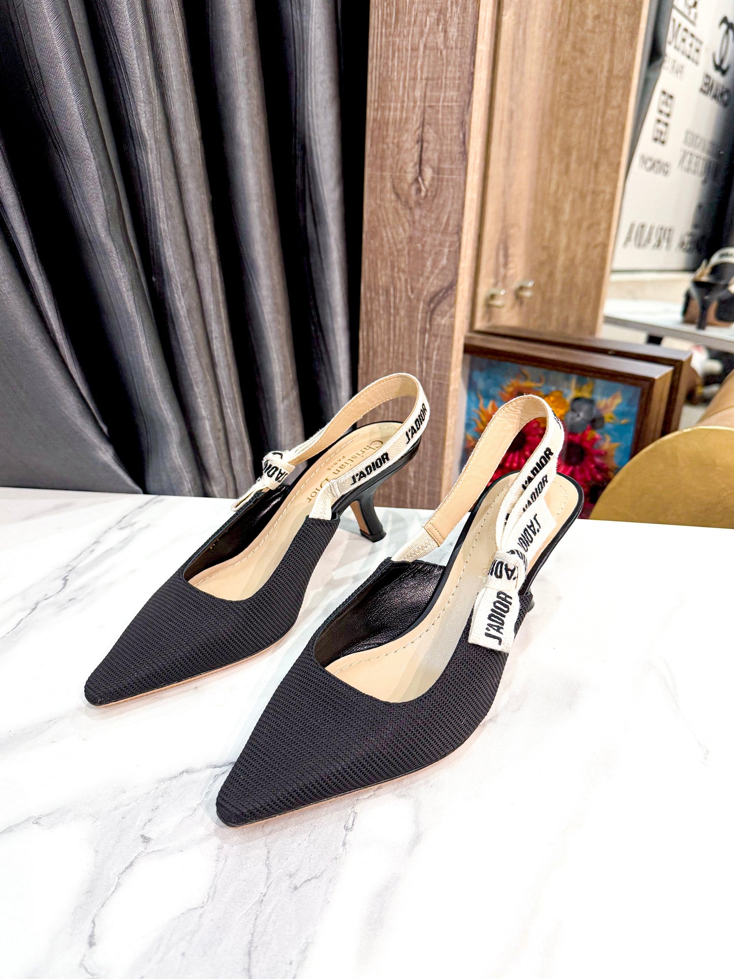 Slingback Dior Đen Size 36D